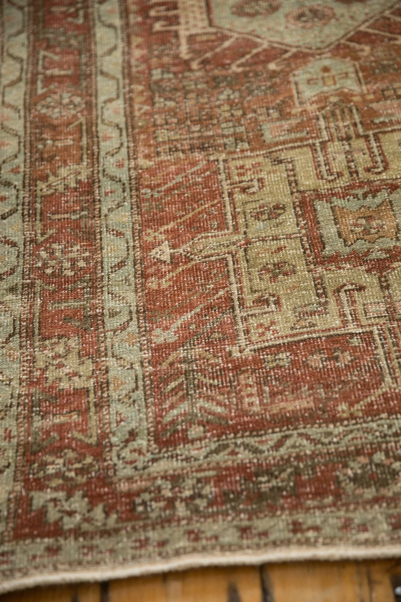 3x10.5 Vintage Distressed Karaja Rug Runner - Image 8