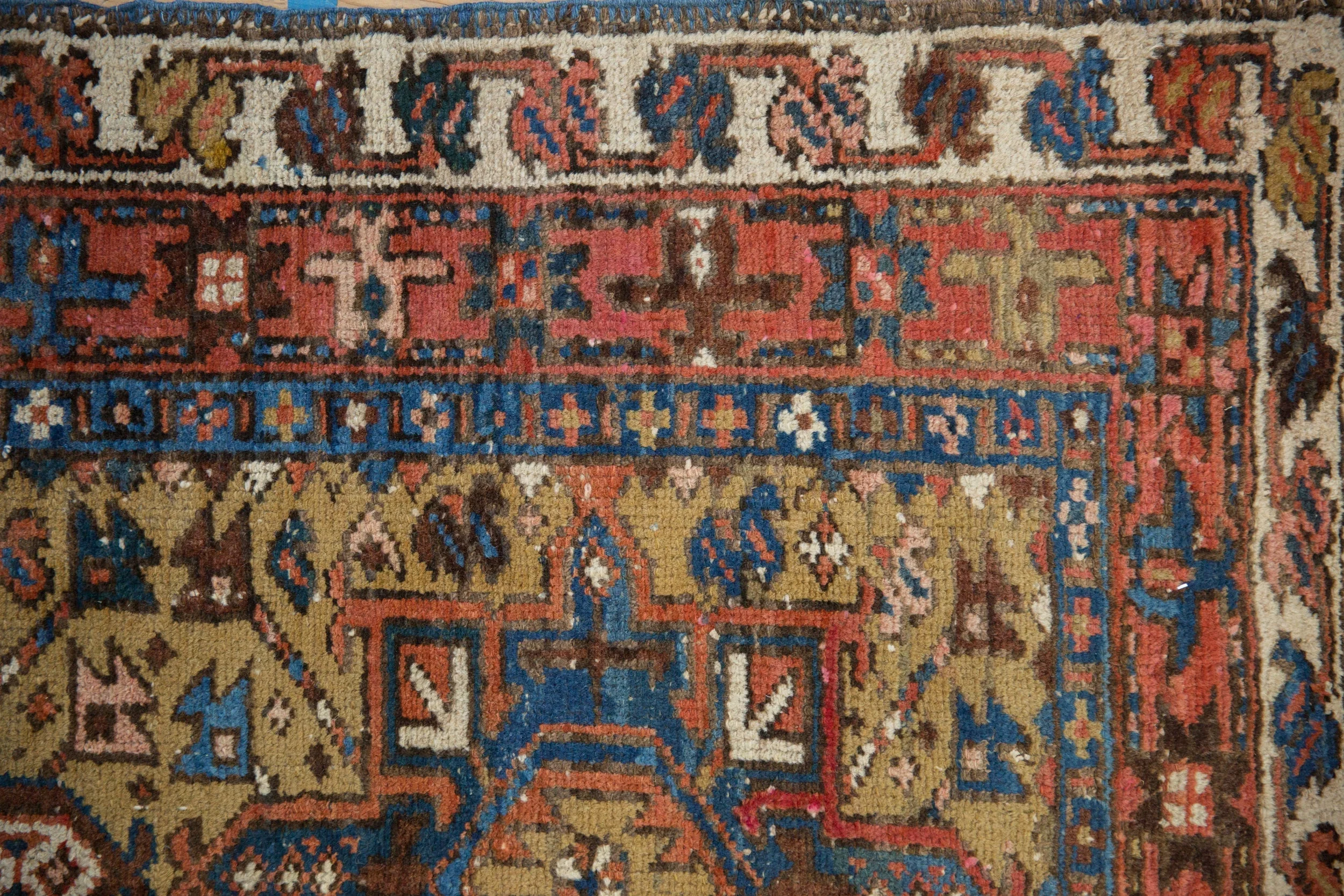 3x10.5 Vintage Karaja Rug Runner - Image 3