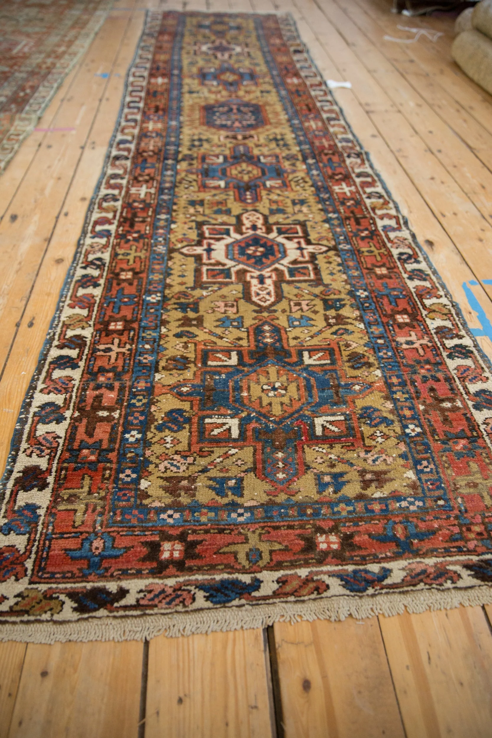 3x10.5 Vintage Karaja Rug Runner - Image 4