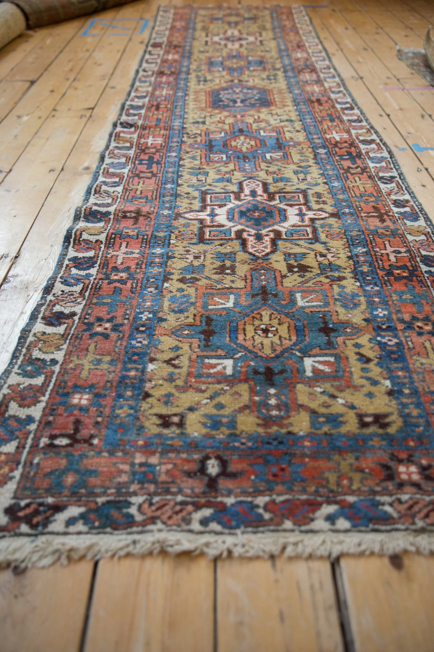 3x10.5 Vintage Karaja Rug Runner - Image 5