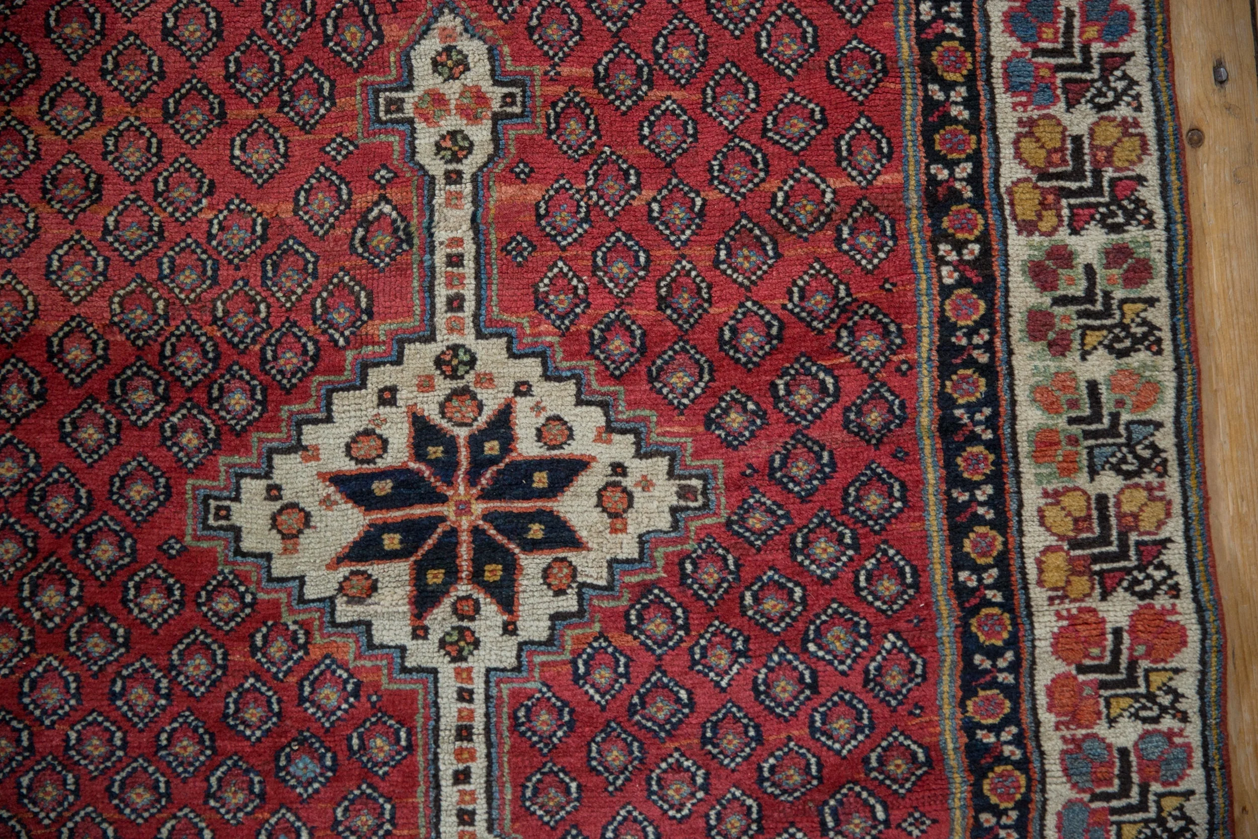 3x10.5 Vintage Kurdish Rug Runner - Image 3