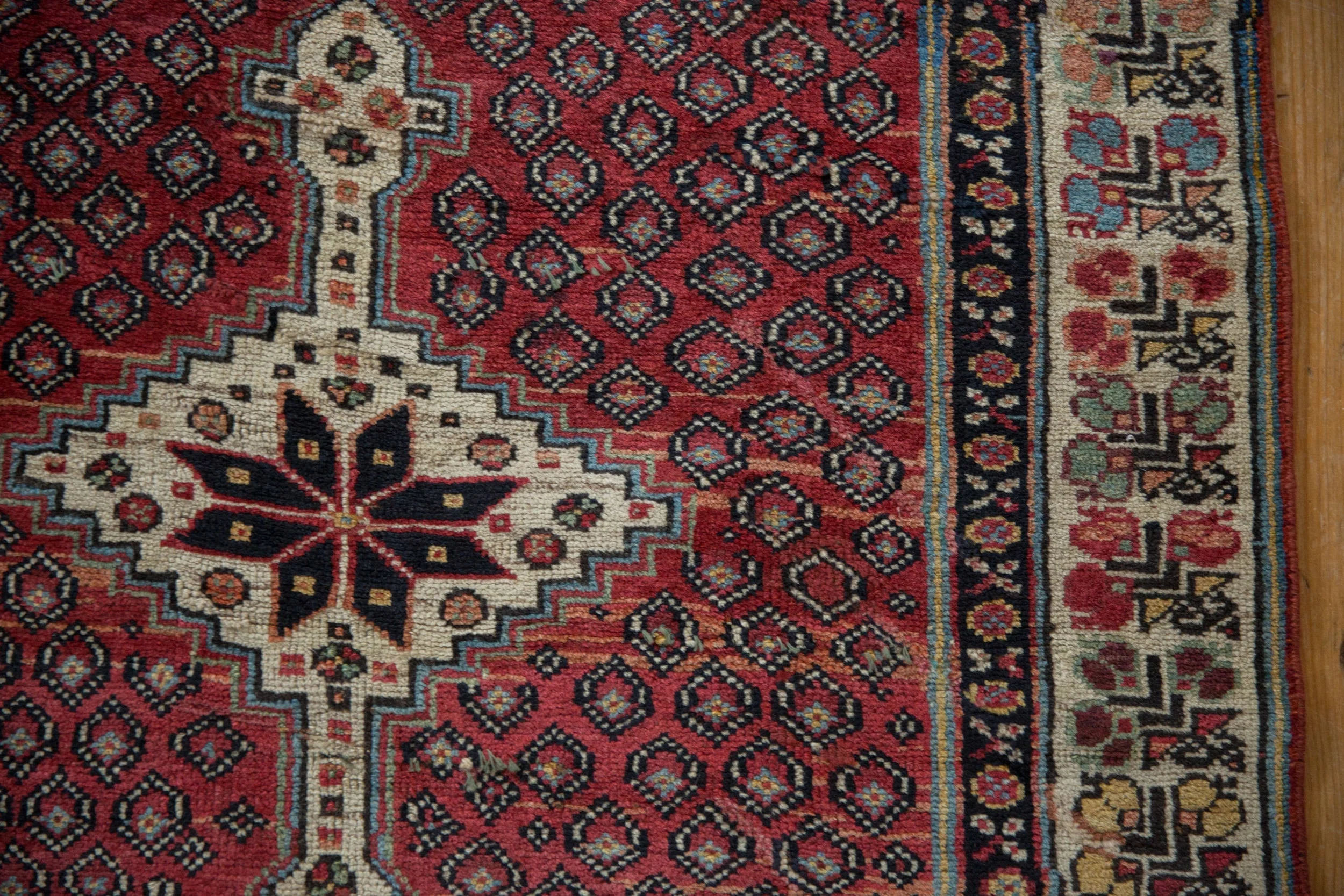 3x10.5 Vintage Kurdish Rug Runner - Image 8