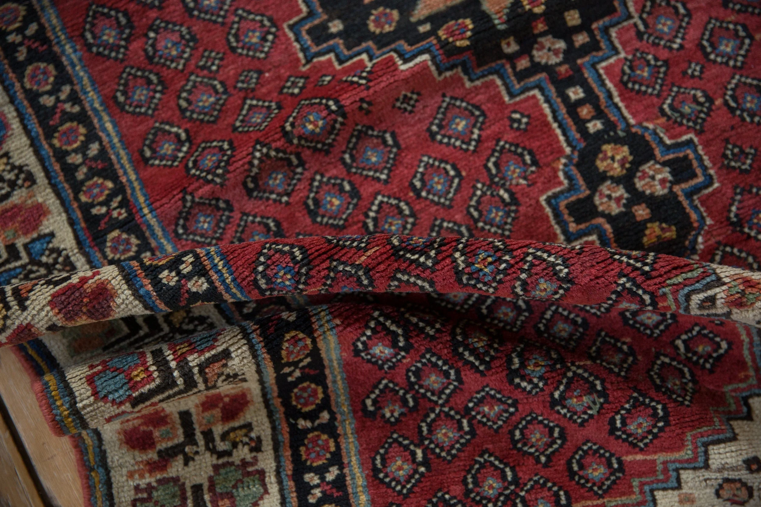 3x10.5 Vintage Kurdish Rug Runner - Image 9