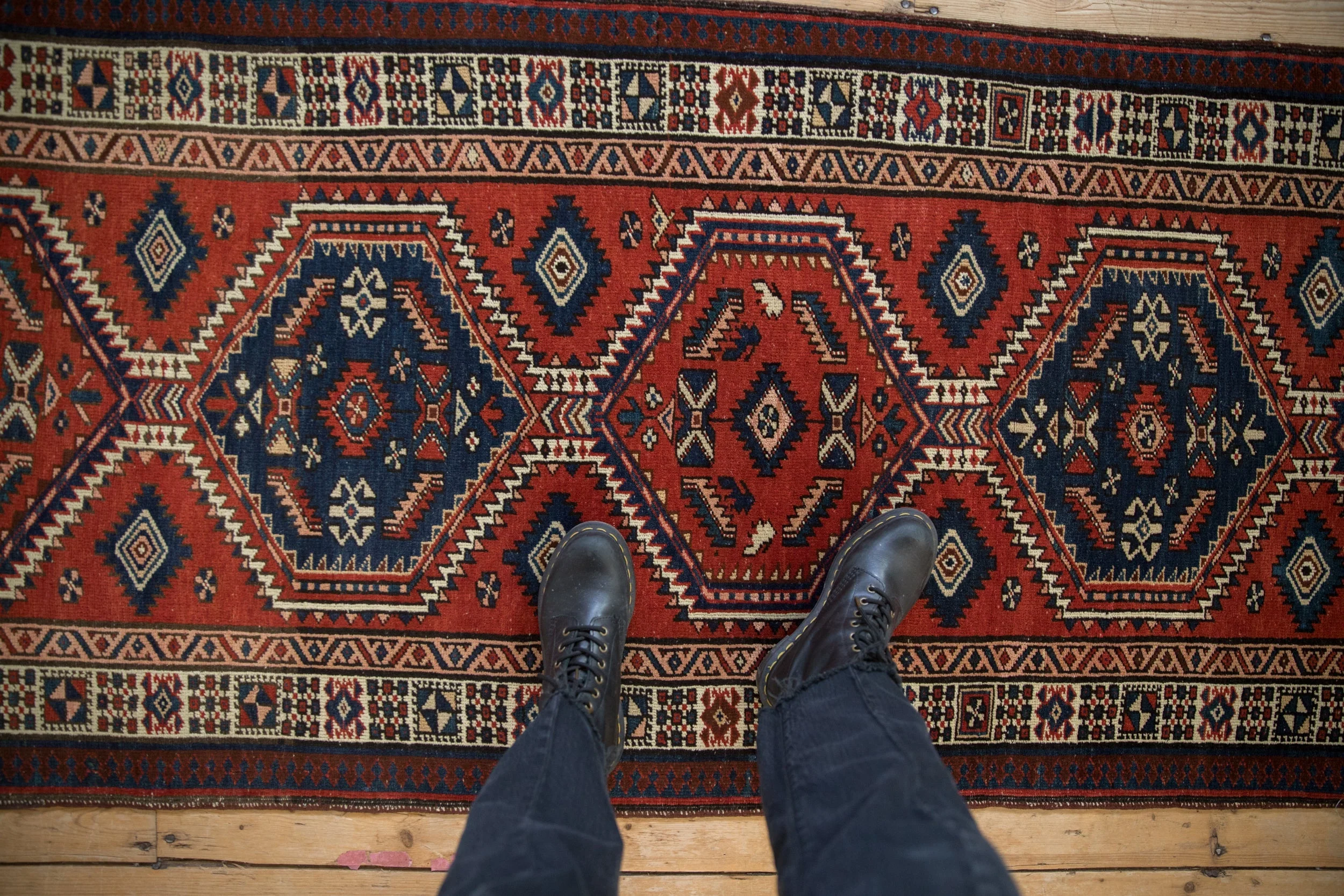 3x10.5 Vintage Serab Rug Runner - Image 2