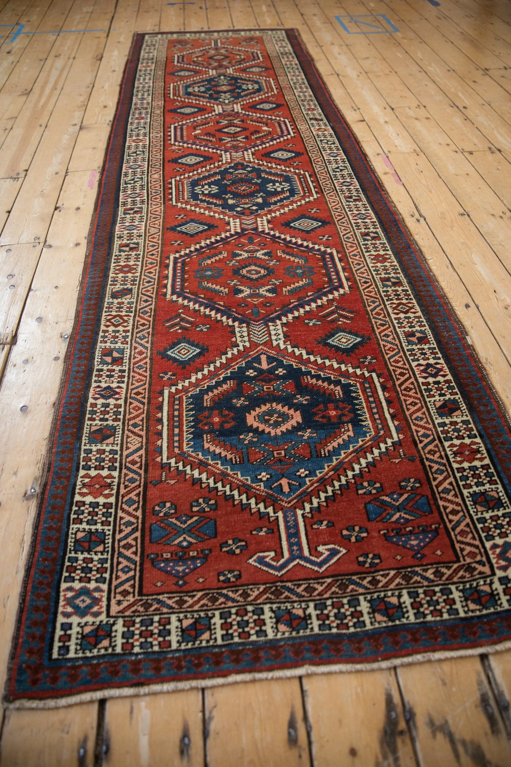 3x10.5 Vintage Serab Rug Runner - Image 9