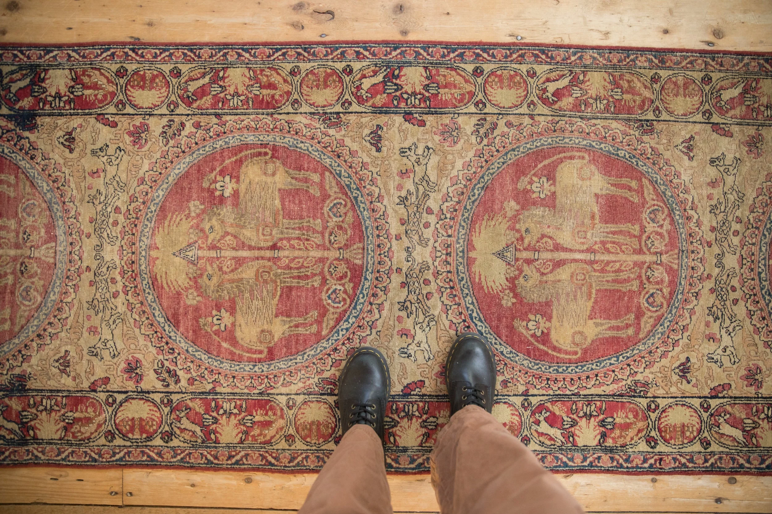 3x11.5 Antique Kerman Rug Runner - Image 2