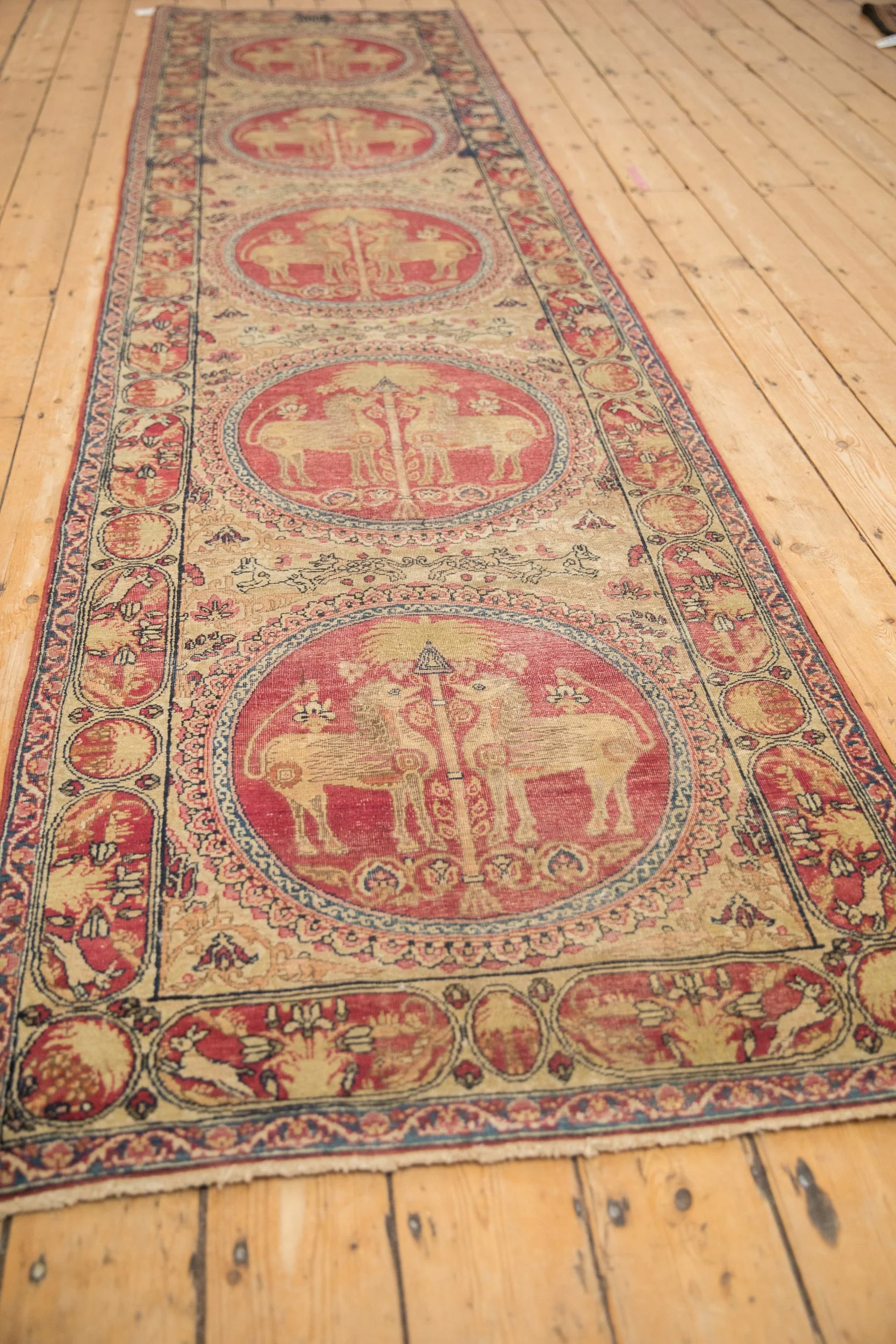3x11.5 Antique Kerman Rug Runner - Image 4