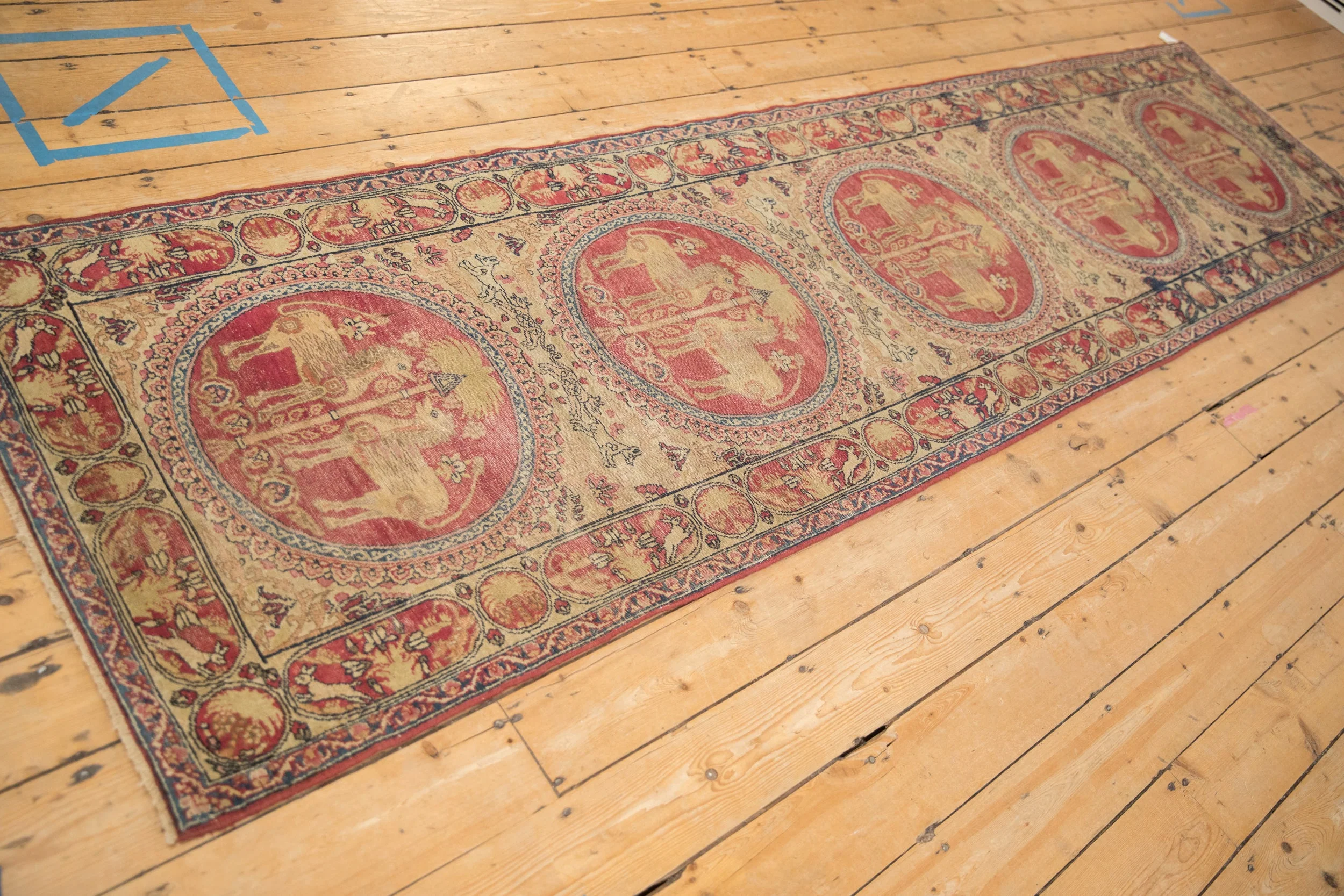 3x11.5 Antique Kerman Rug Runner - Image 7