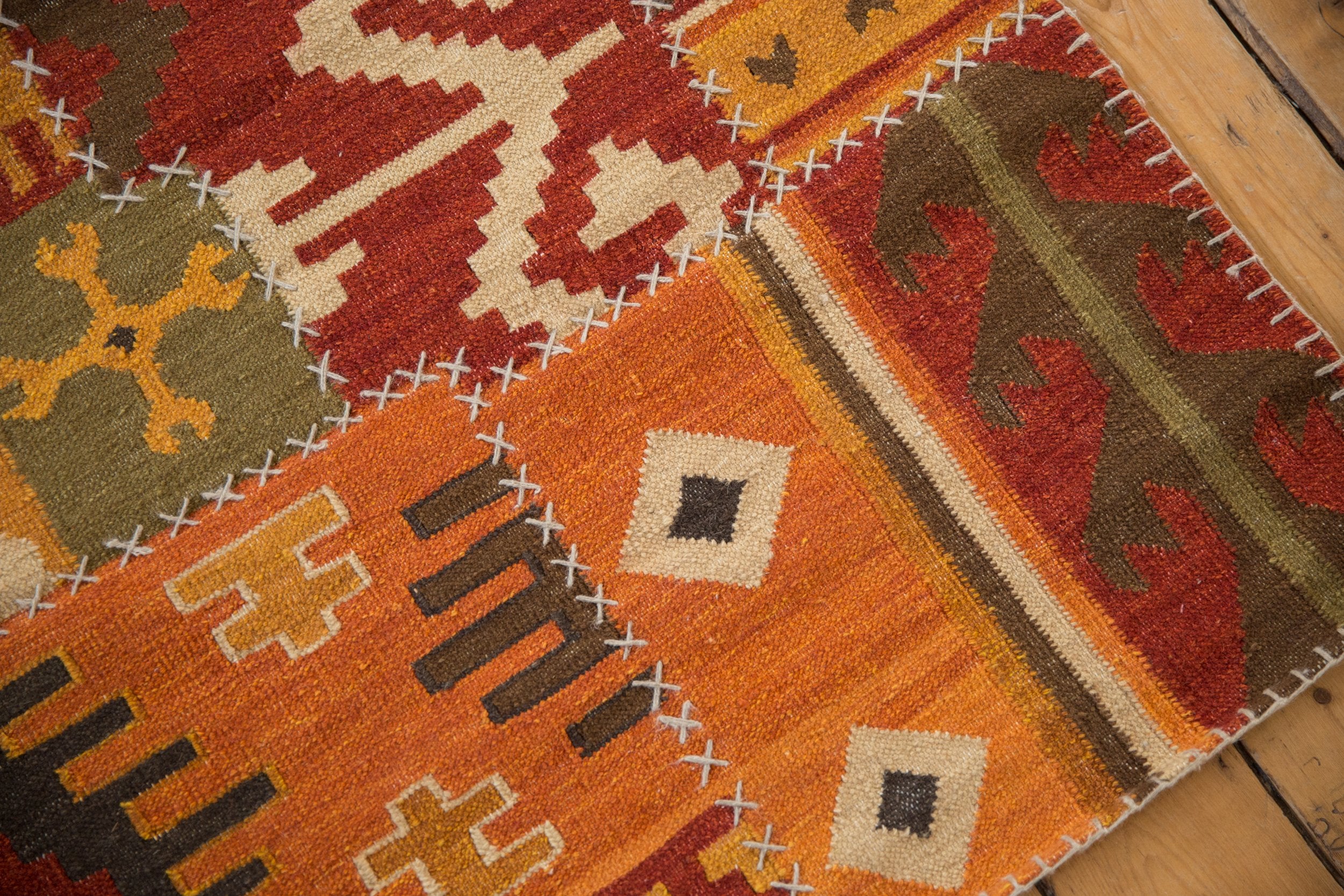3x11.5 New Patchwork Kilim Rug Runner - Image 5