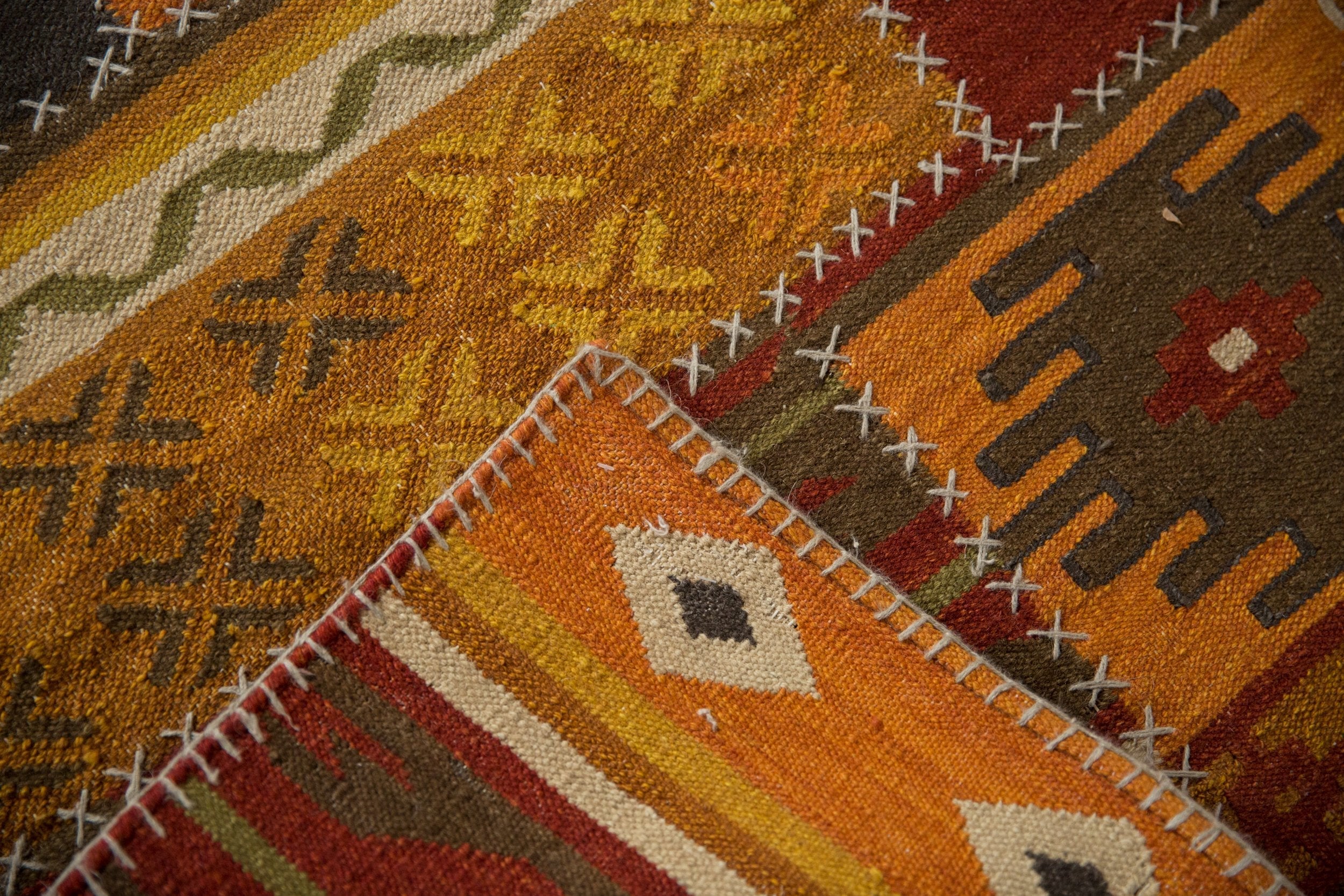 3x11.5 New Patchwork Kilim Rug Runner - Image 10