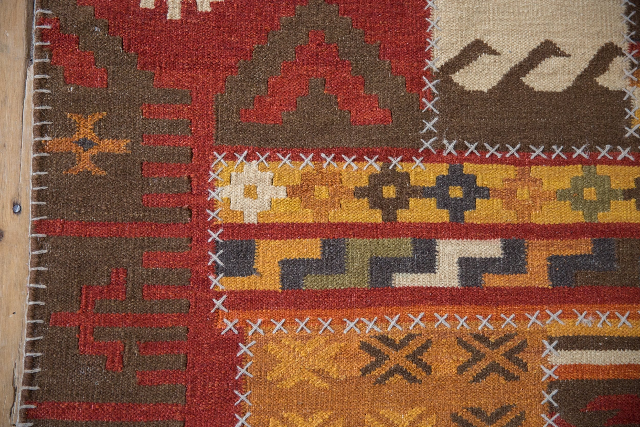 3x11.5 New Patchwork Kilim Rug Runner - Image 10