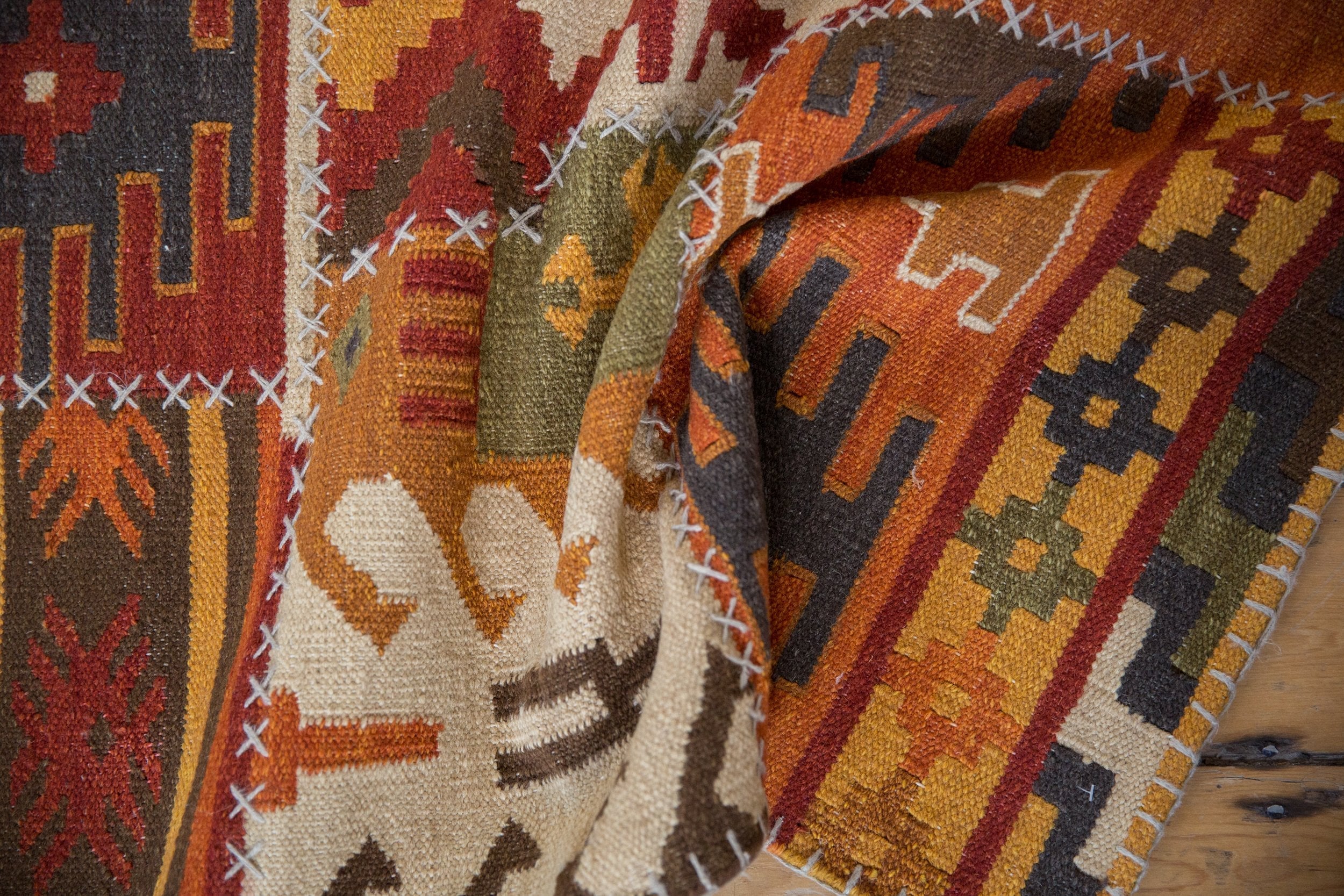 3x11.5 New Patchwork Kilim Rug Runner - Image 8