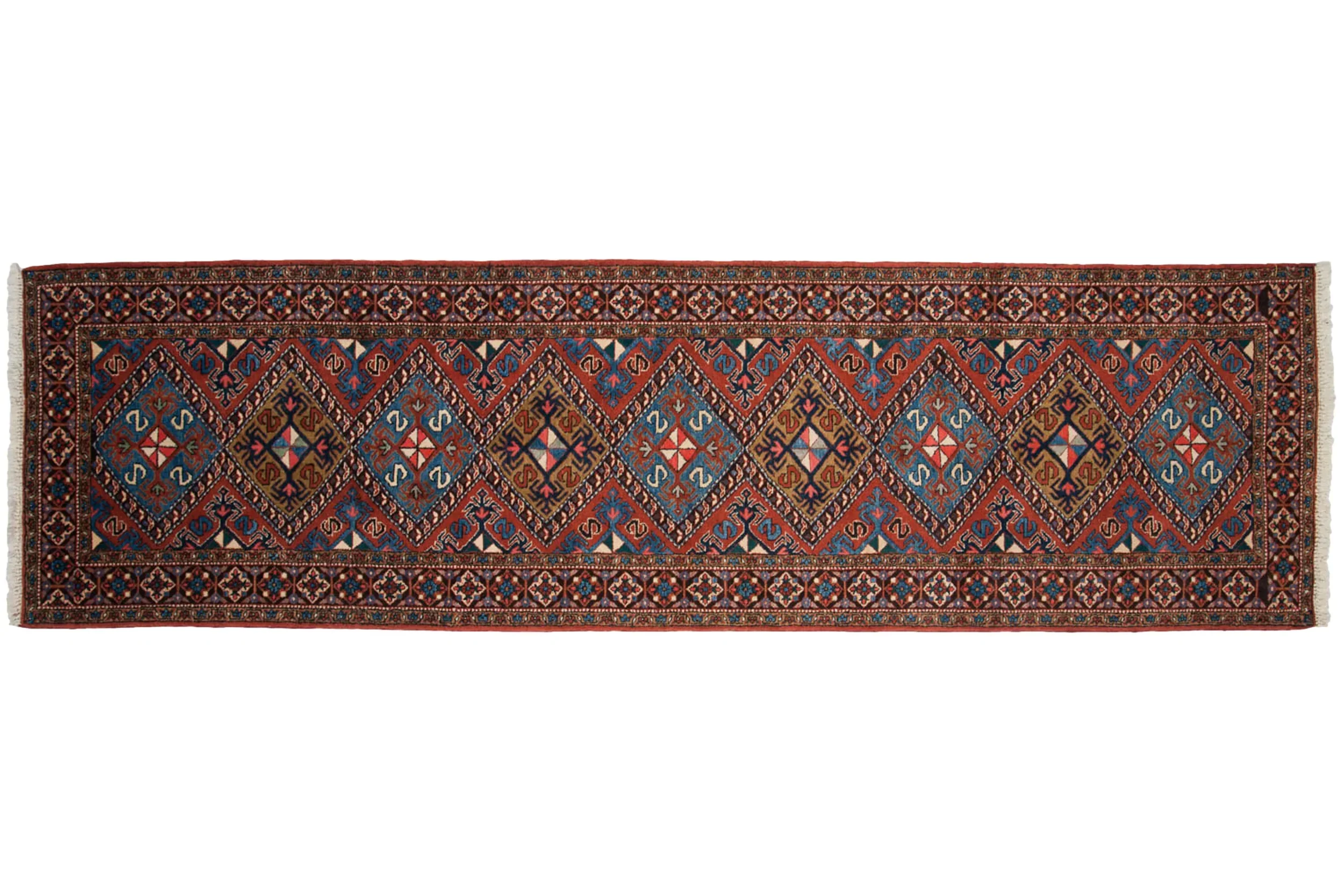 3x11.5 Vintage Ardebil Rug Runner - Image 10