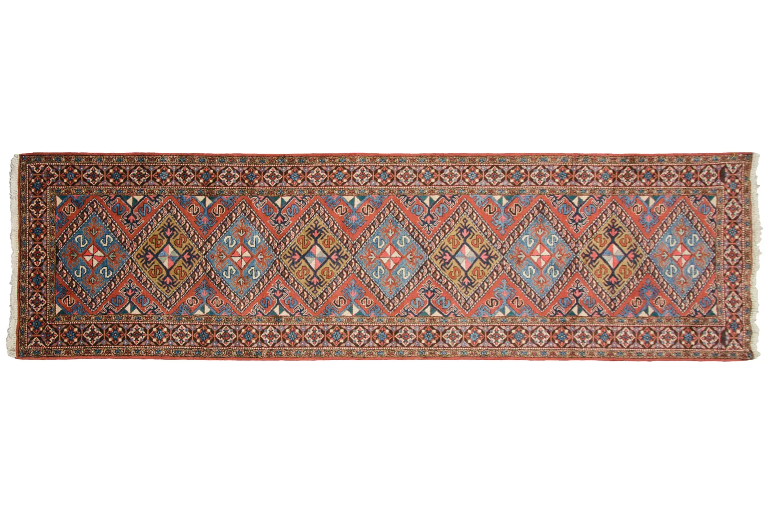 3x11.5 Vintage Ardebil Rug Runner - Image 2