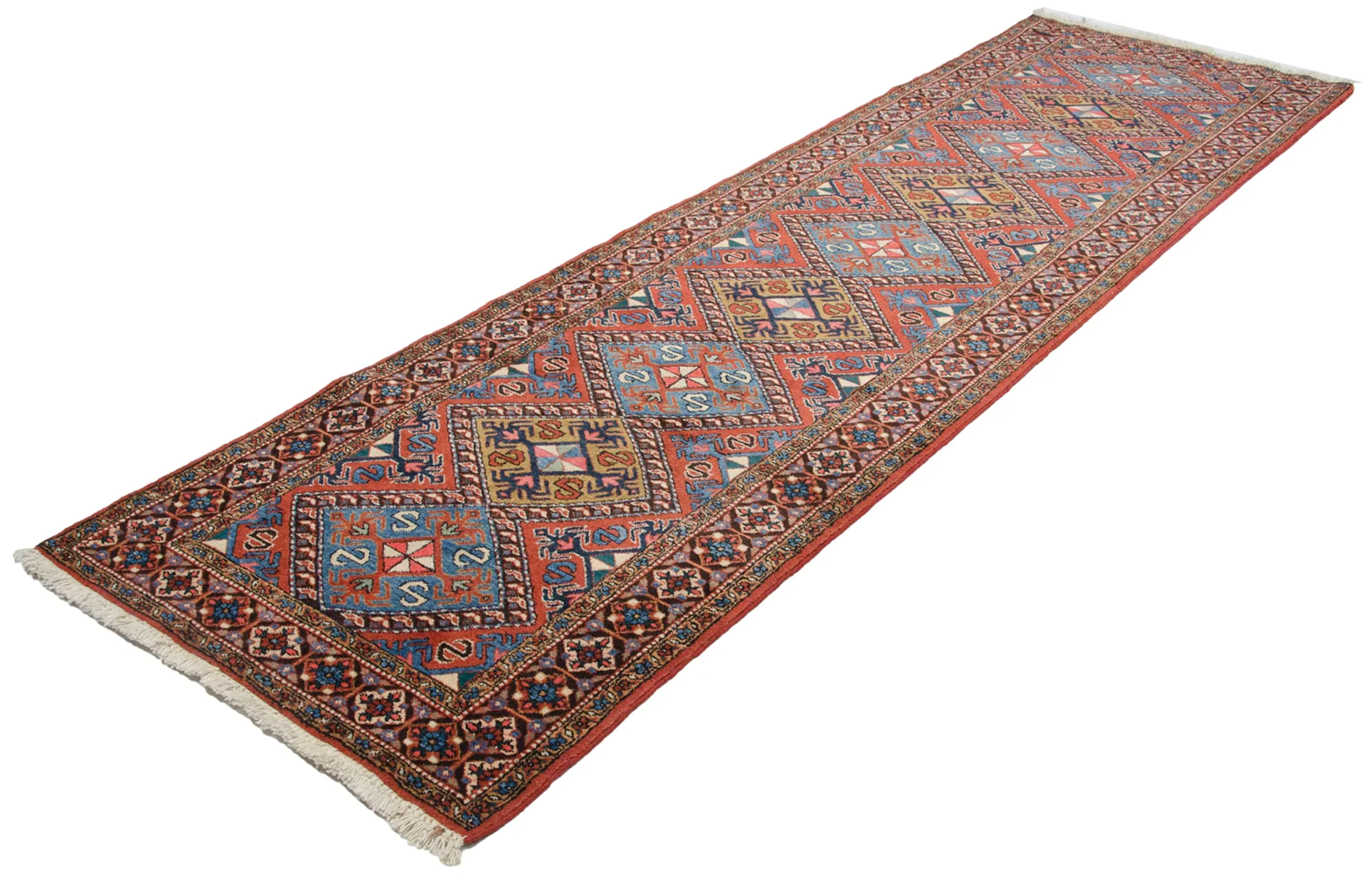3x11.5 Vintage Ardebil Rug Runner - Image 4