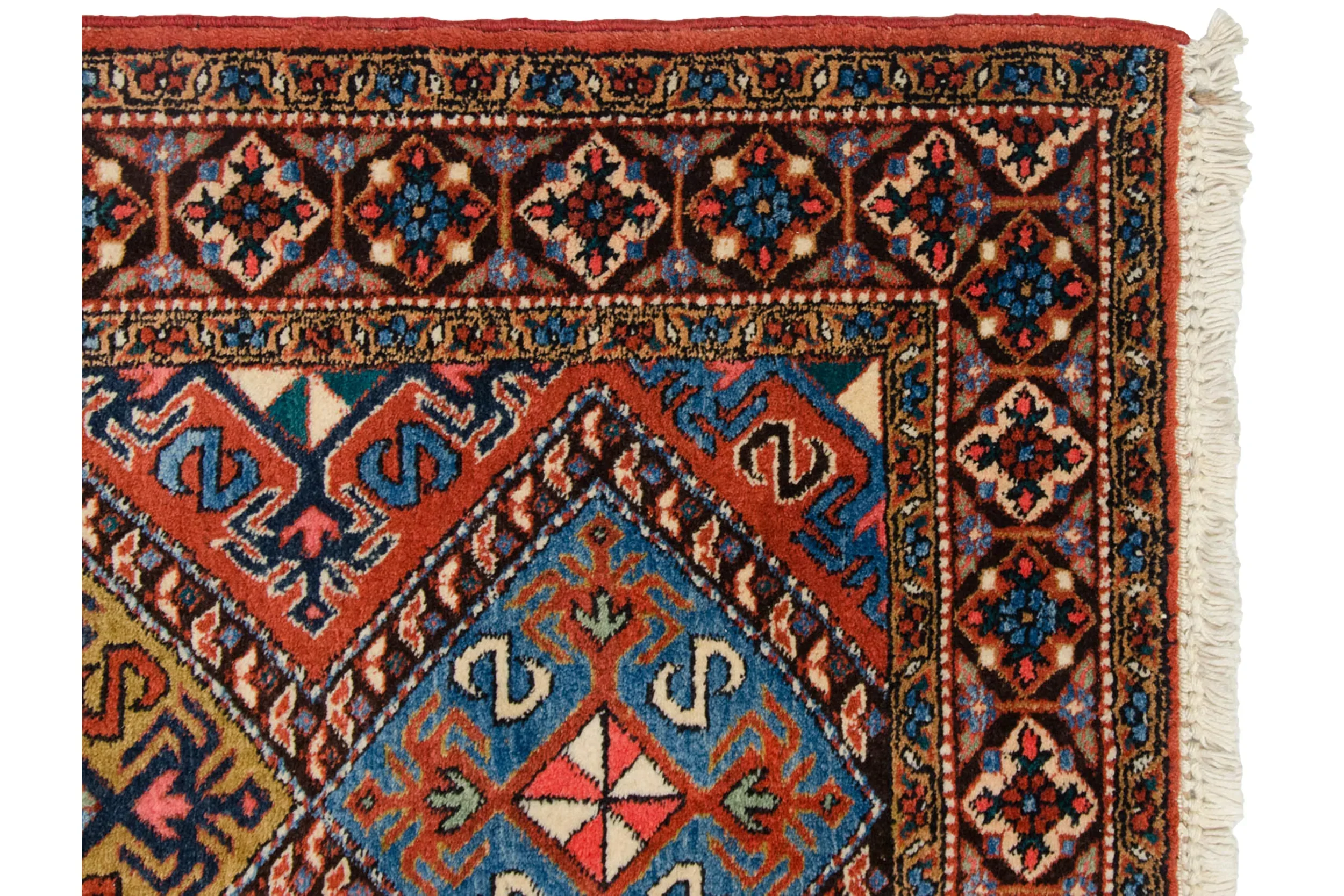 3x11.5 Vintage Ardebil Rug Runner - Image 5