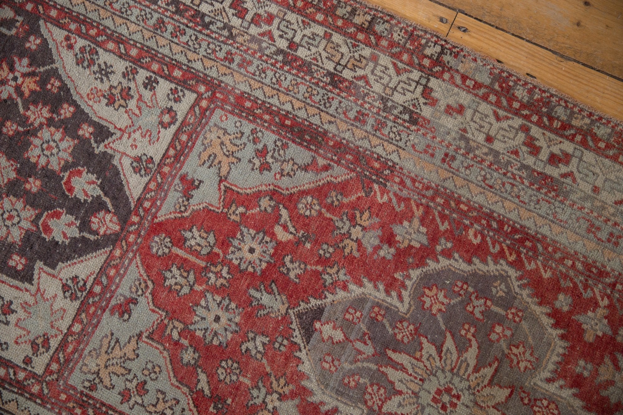 3x11.5 Vintage Distressed Anatolian Rug Runner - Image 7