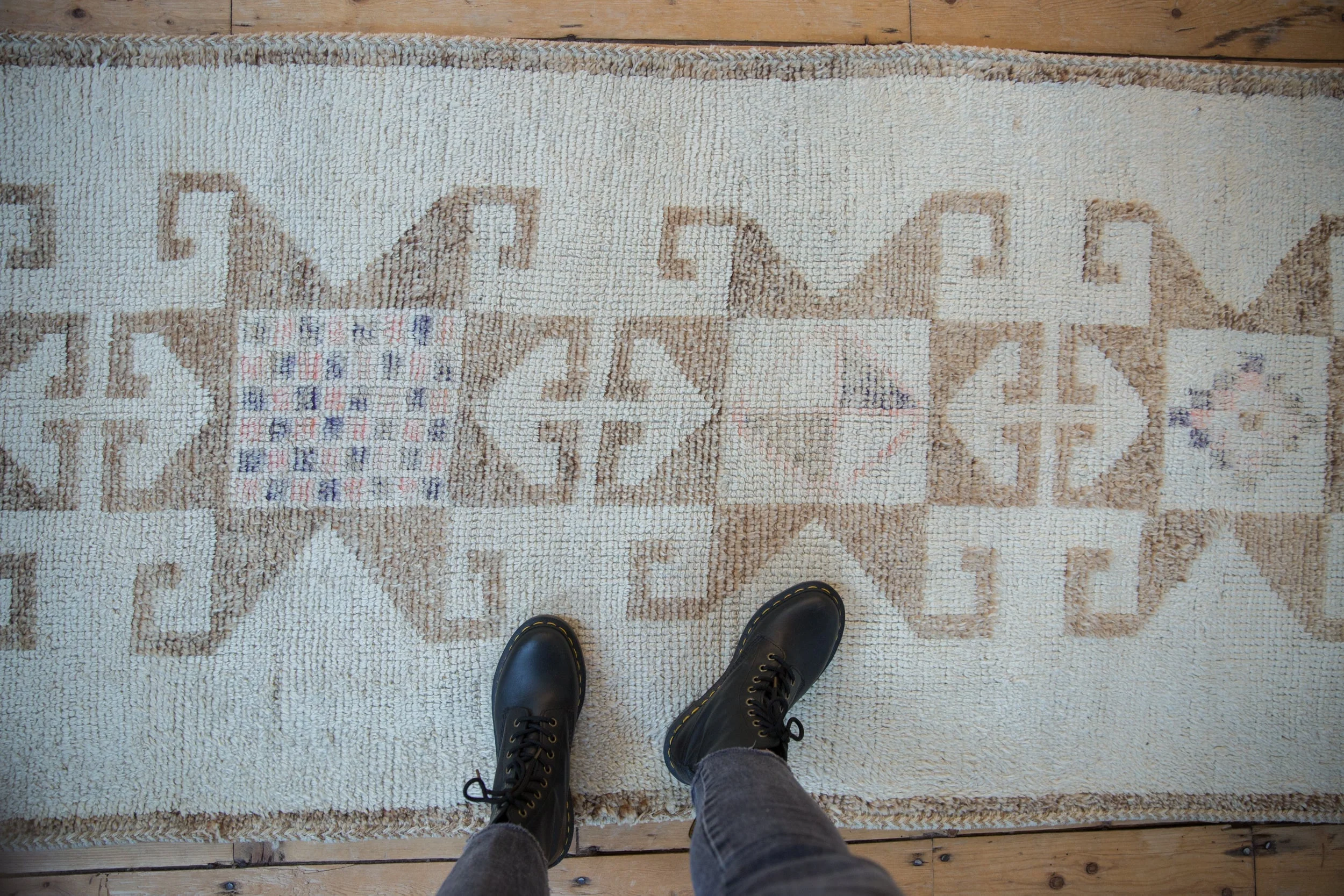3x11.5 Vintage Distressed Kurd Rug Runner - Image 2