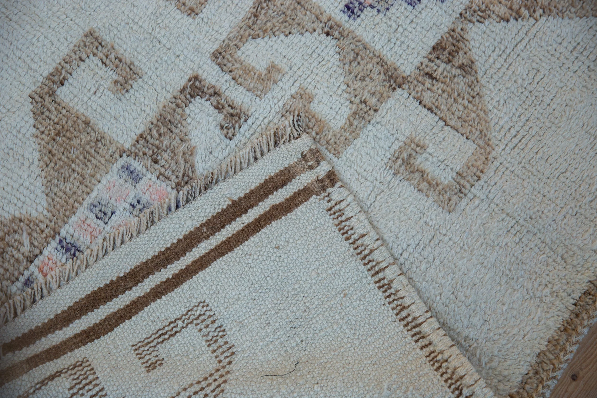 3x11.5 Vintage Distressed Kurd Rug Runner - Image 9