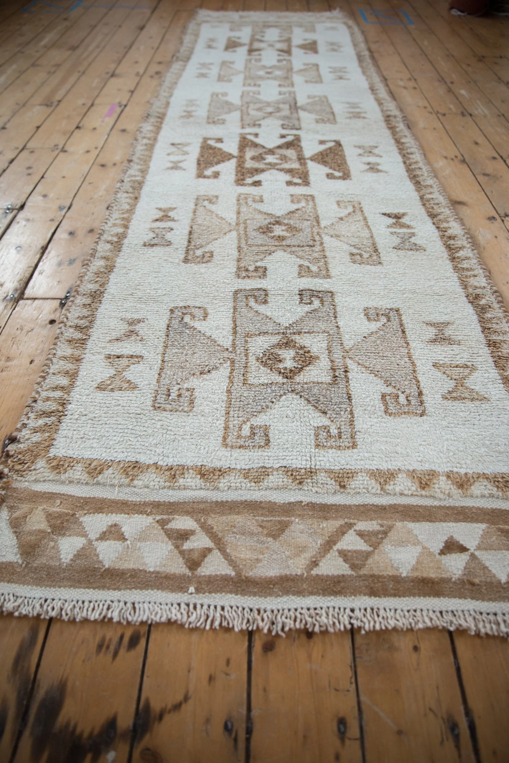 3x11.5 Vintage Distressed Kurd Rug Runner - Image 3