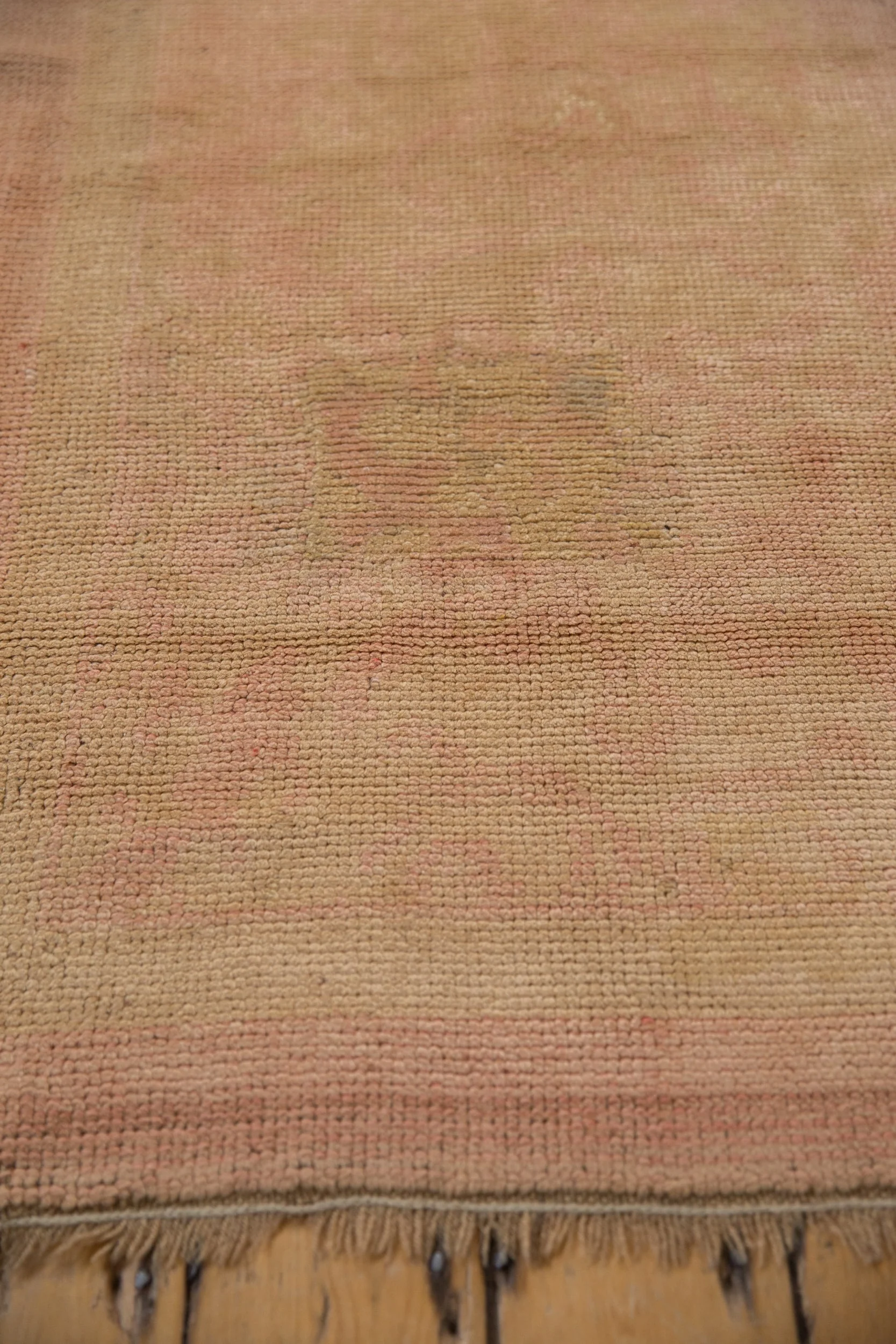 3x11.5 Vintage Distressed Oushak Rug Runner - Image 4