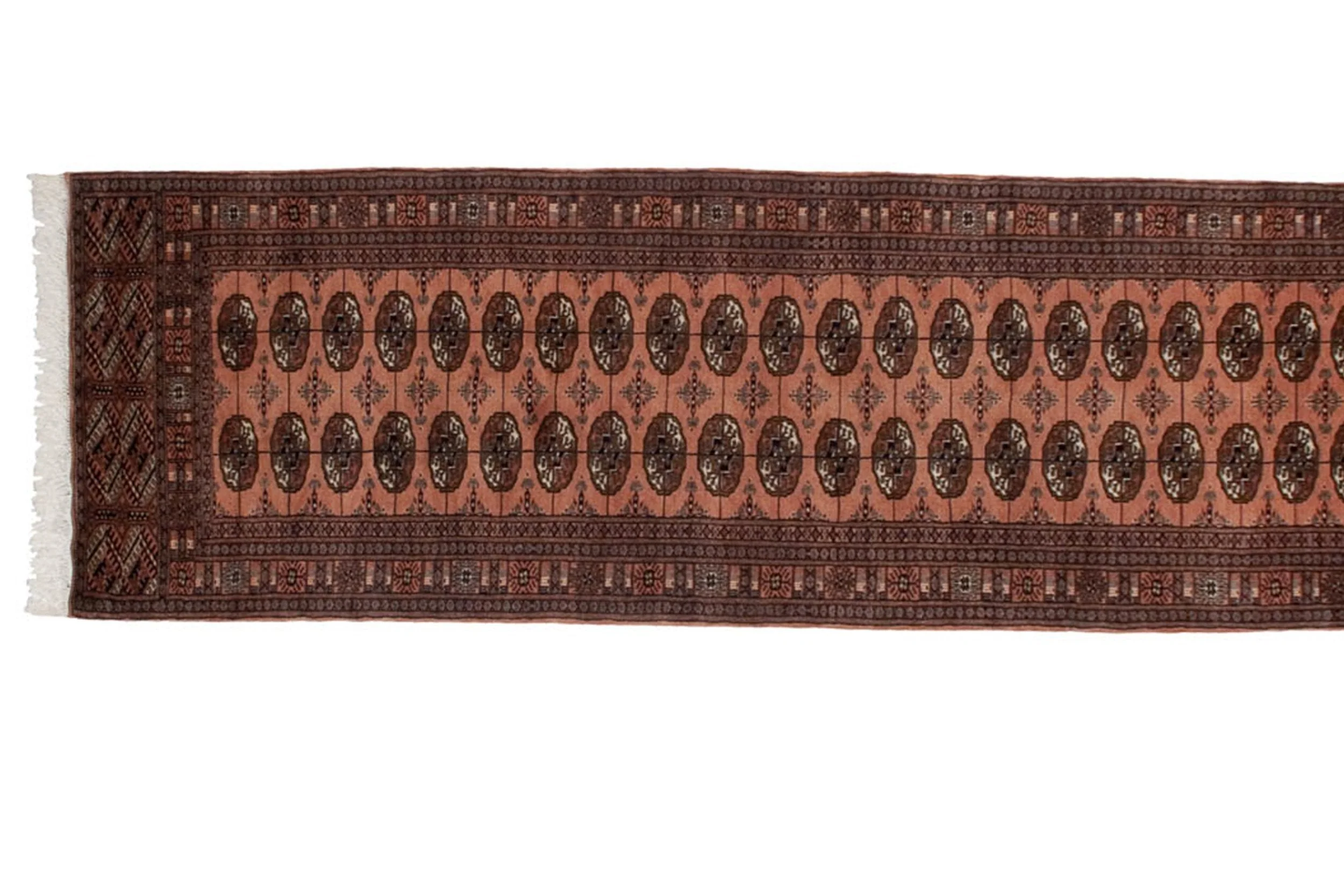 3x11.5 Vintage Fine Bokhara Rug Runner - Image 2