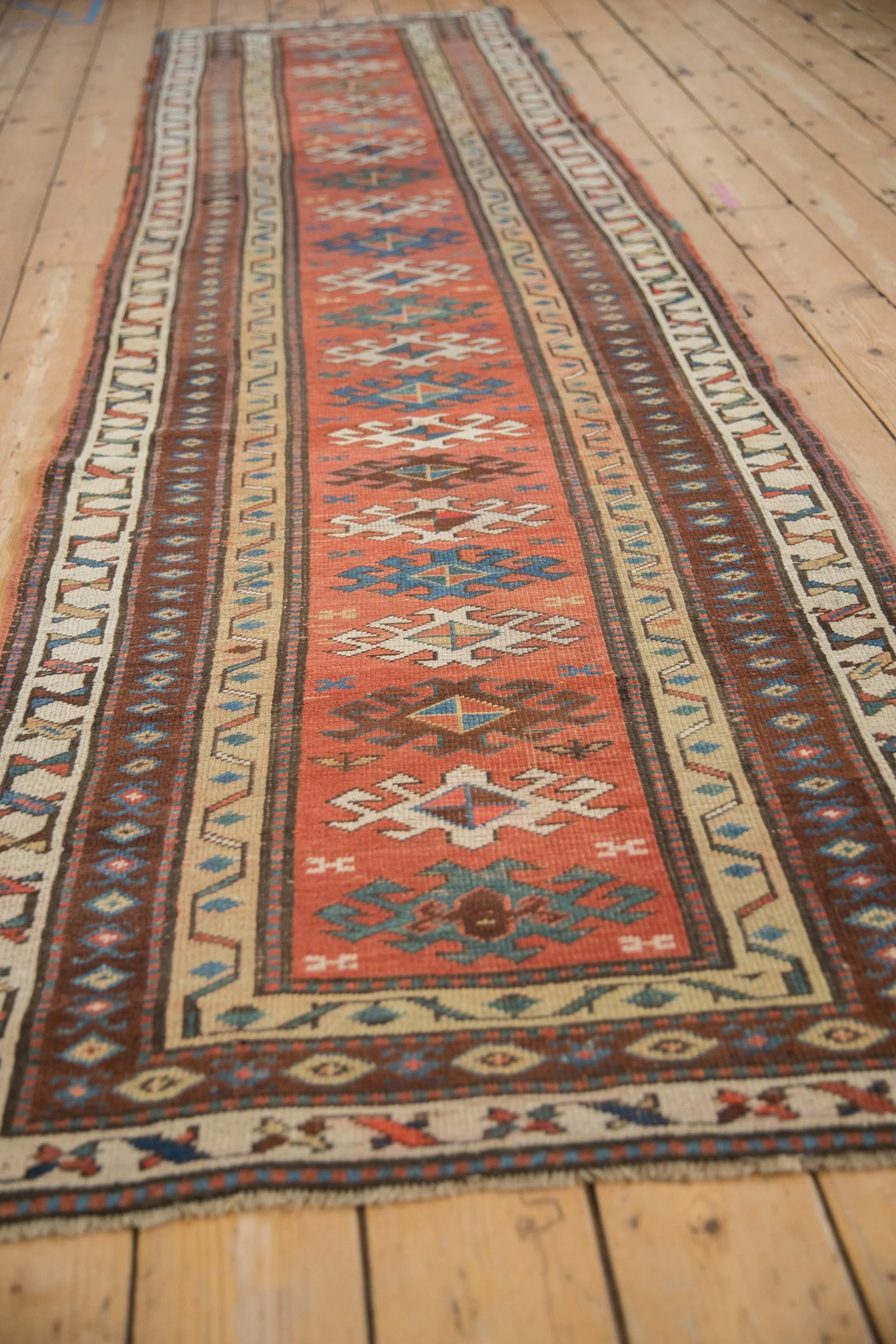 3x11 Antique Caucasian Rug Runner - Image 4