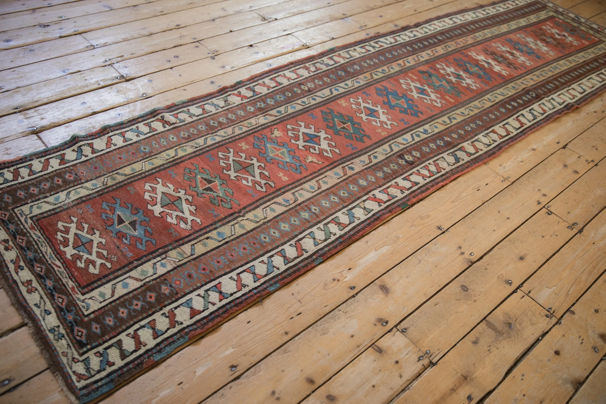 3x11 Antique Caucasian Rug Runner - Image 9