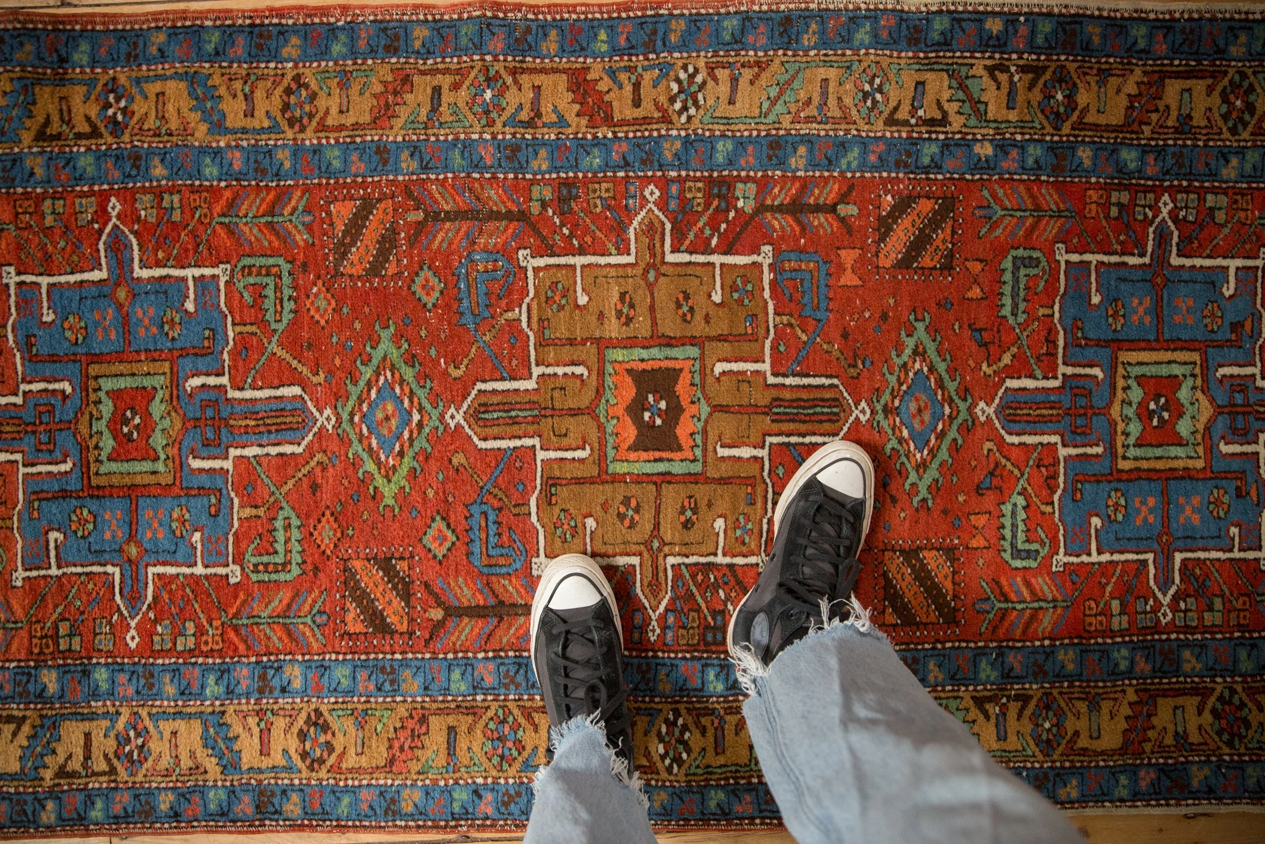 3x11 Antique Heriz Rug Runner - Image 2