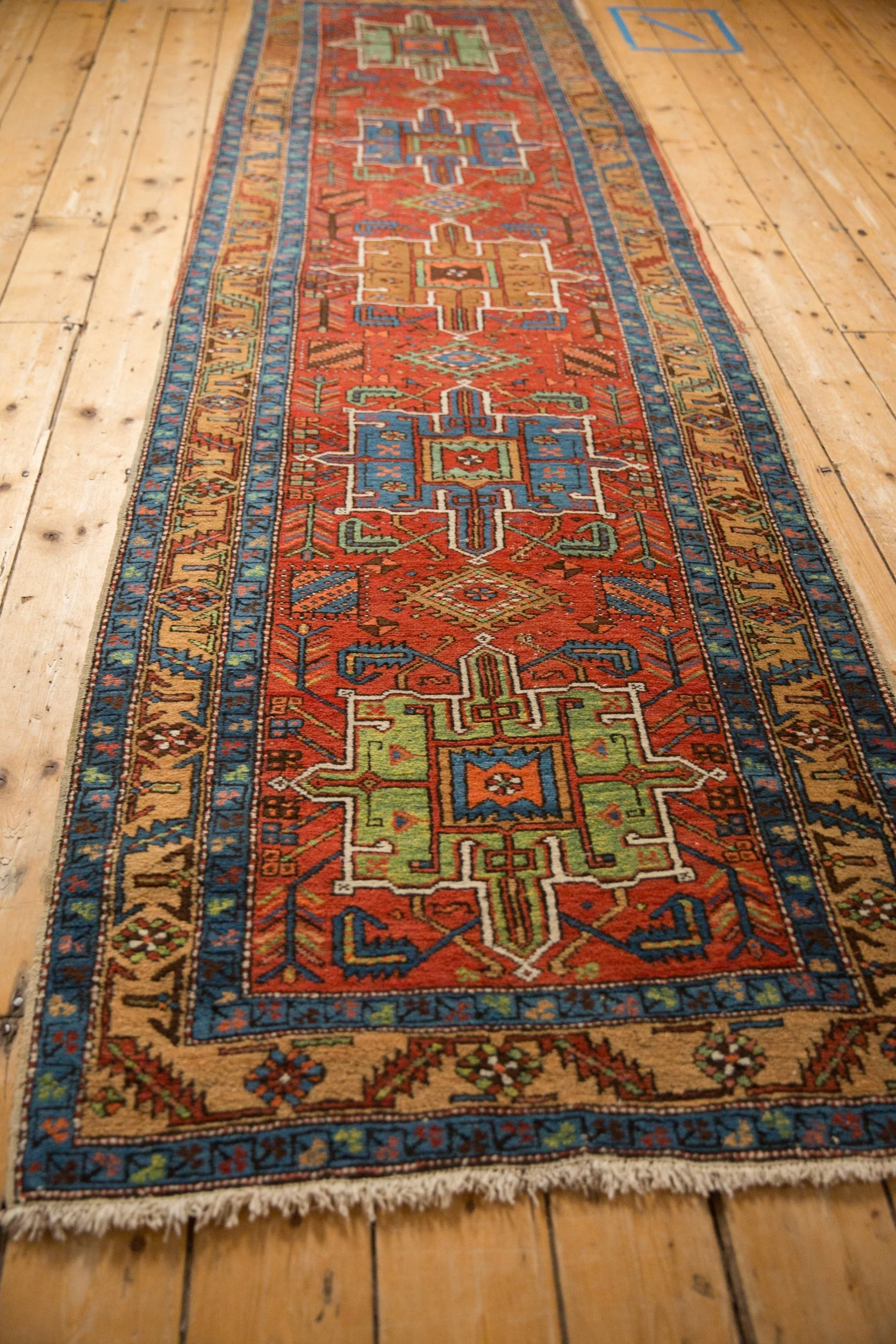 3x11 Antique Heriz Rug Runner - Image 6