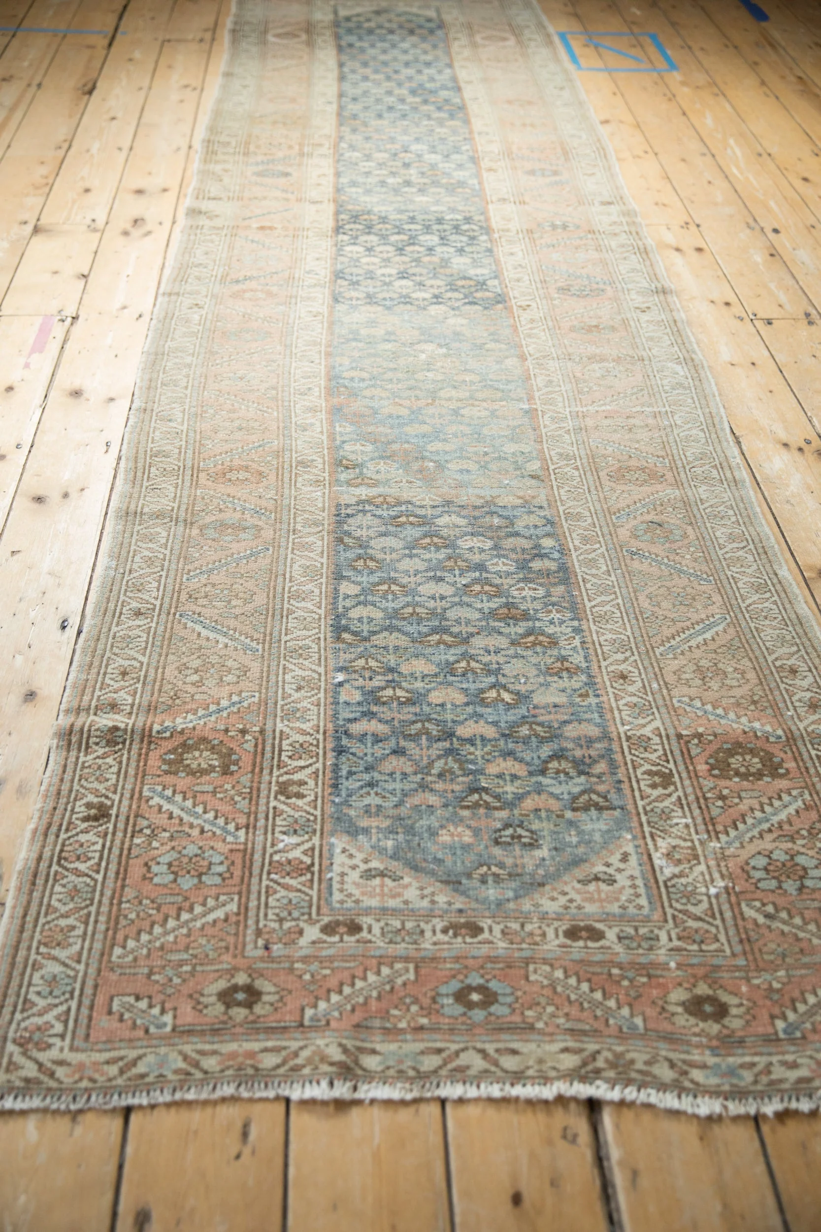 3x12.5 Vintage Distressed Malayer Rug Runner - Image 6