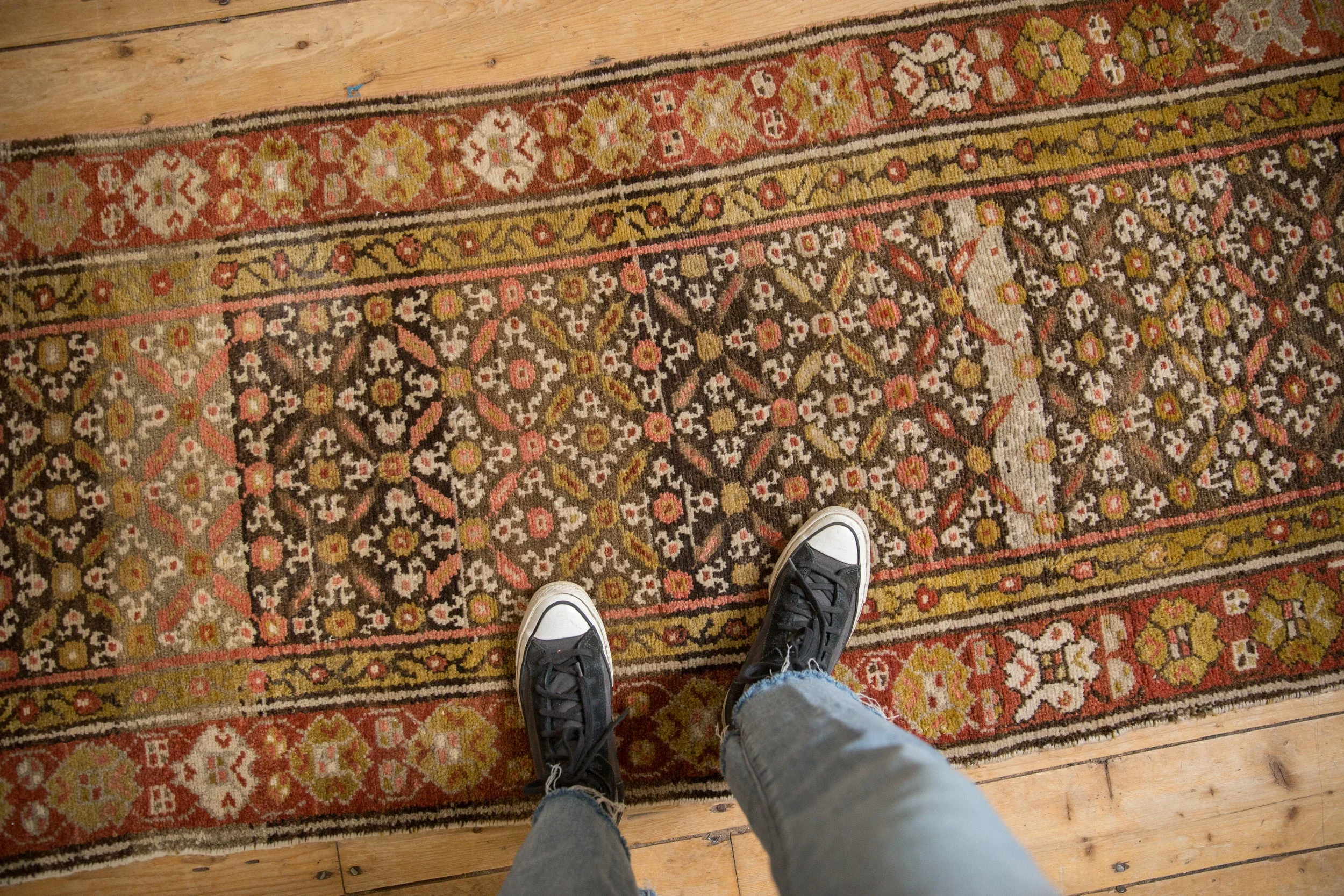 3x12.5 Vintage Kurdish Rug Runner - Image 2