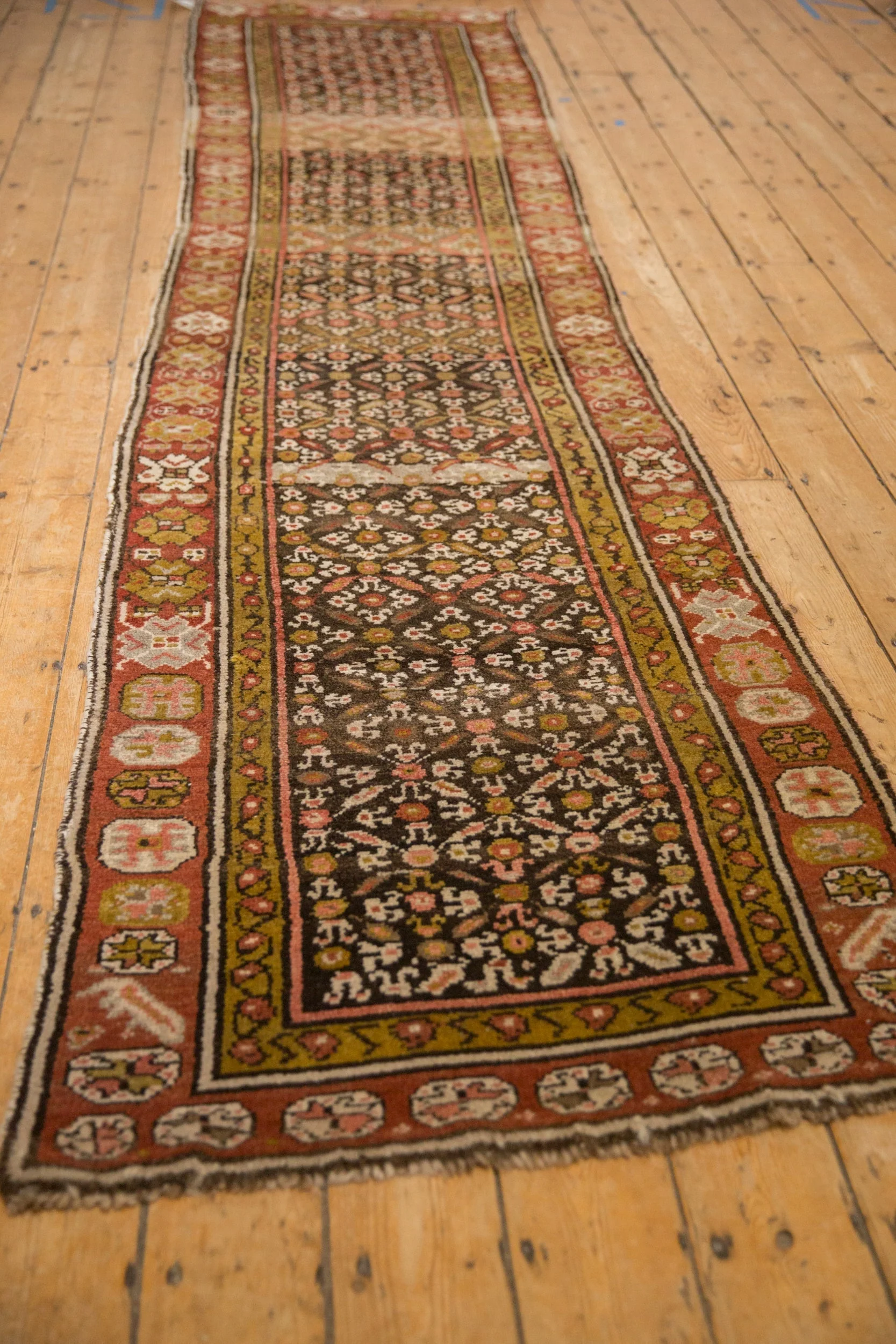 3x12.5 Vintage Kurdish Rug Runner - Image 4