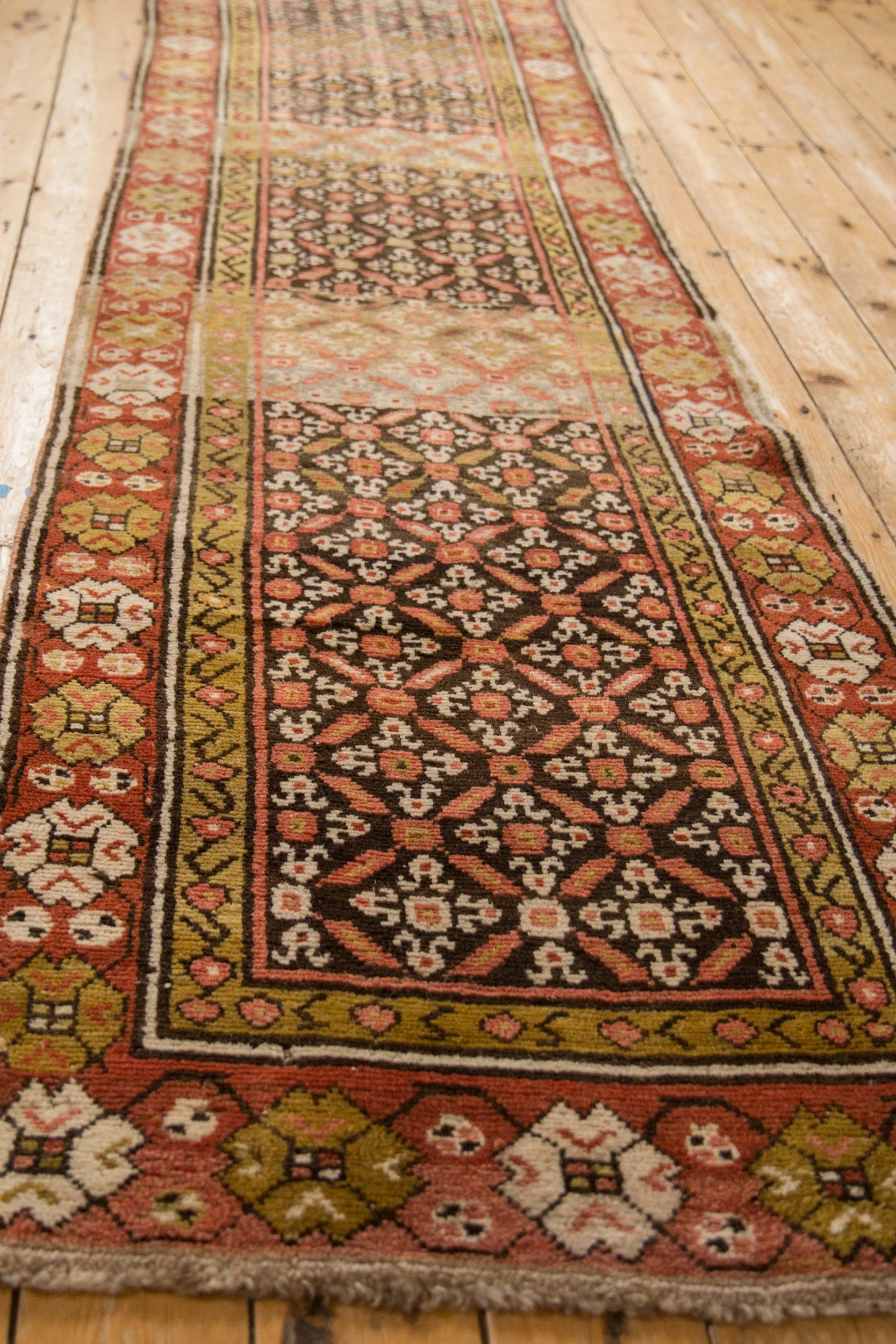 3x12.5 Vintage Kurdish Rug Runner - Image 9