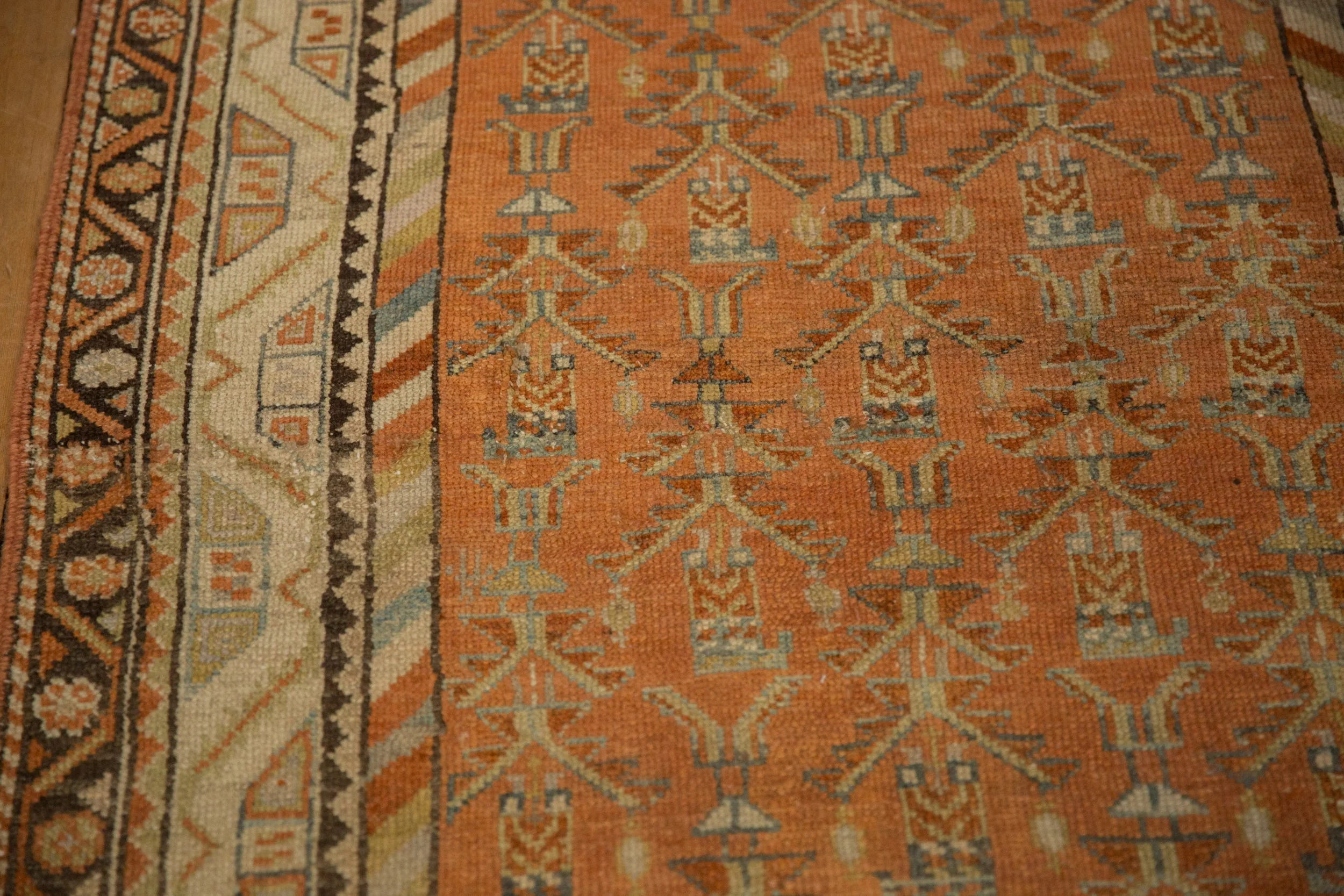 3x13.5 Vintage Distressed Malayer Rug Runner - Image 11