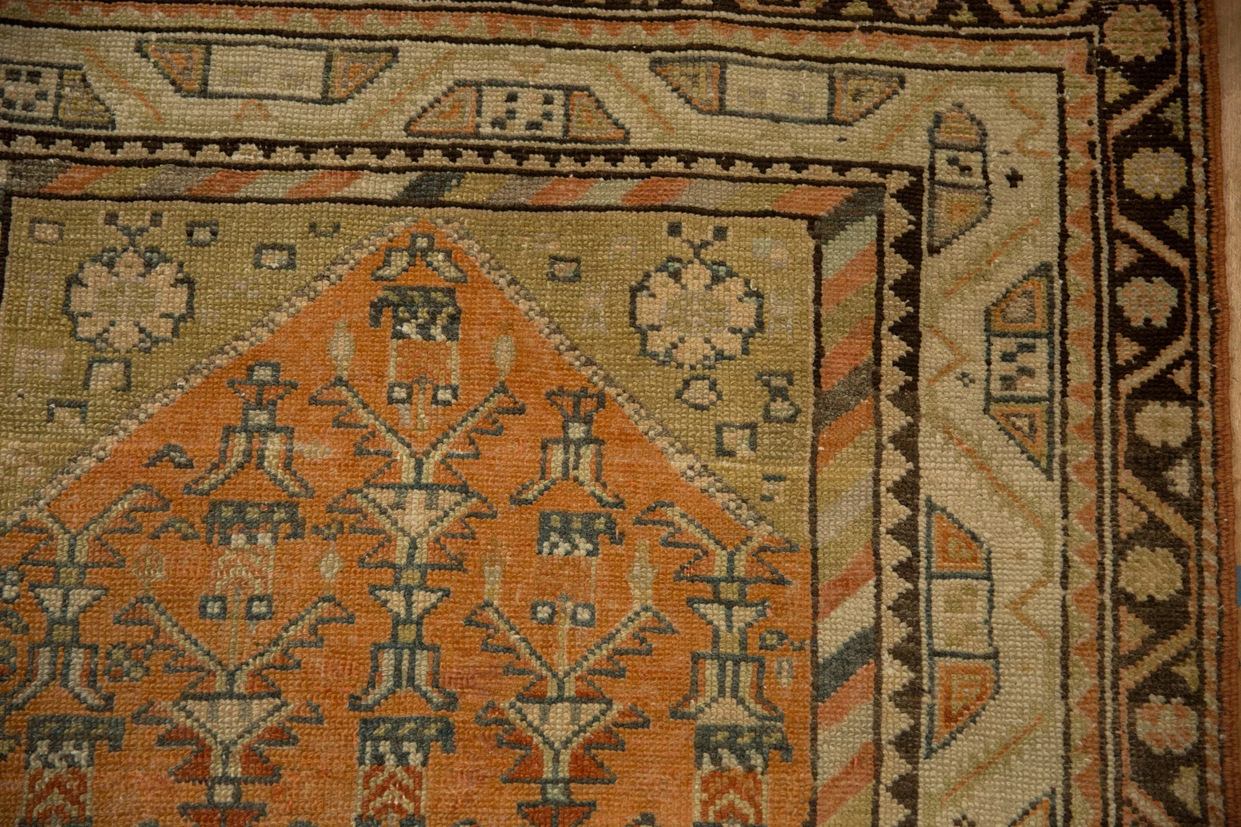 3x13.5 Vintage Distressed Malayer Rug Runner - Image 3