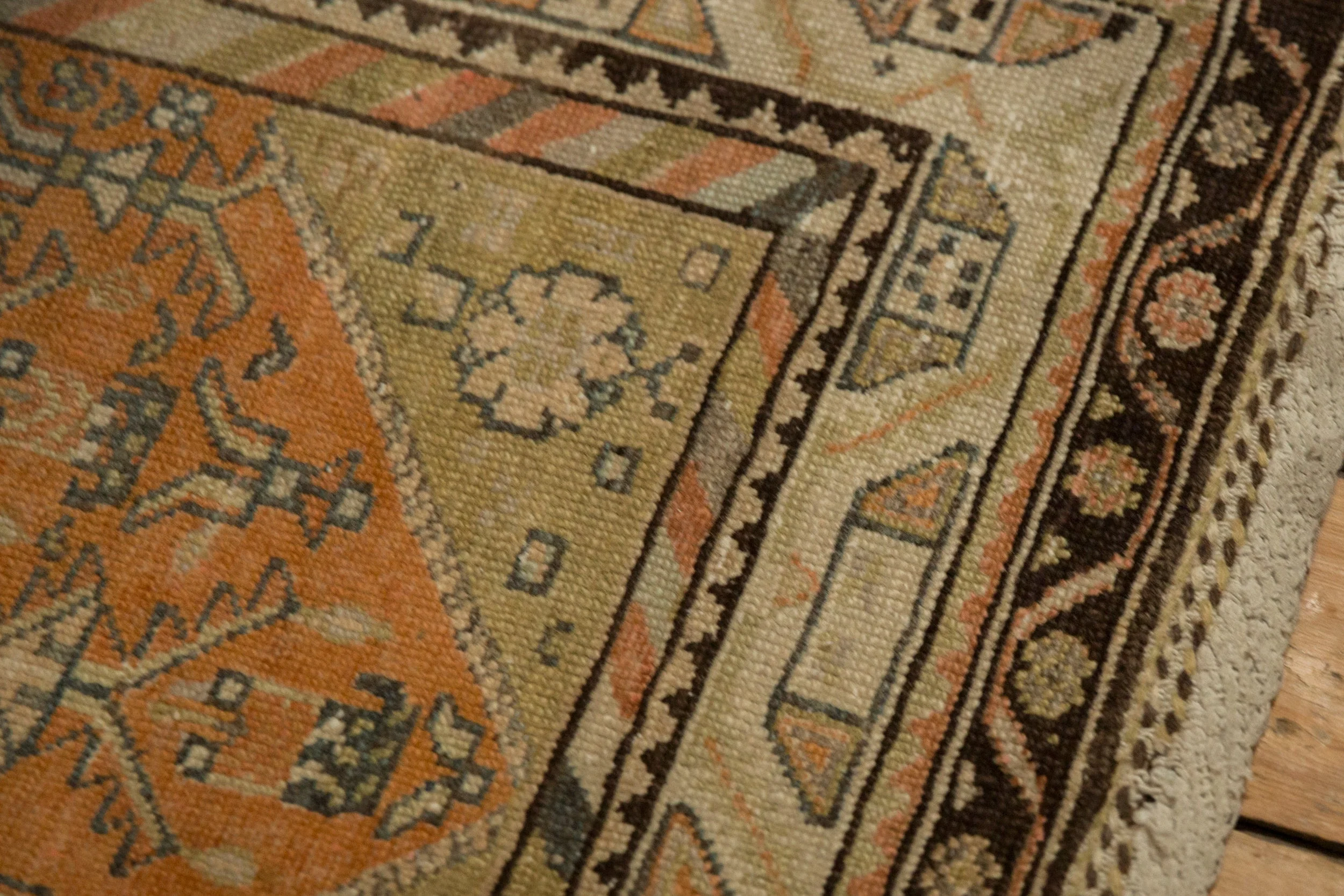 3x13.5 Vintage Distressed Malayer Rug Runner - Image 4
