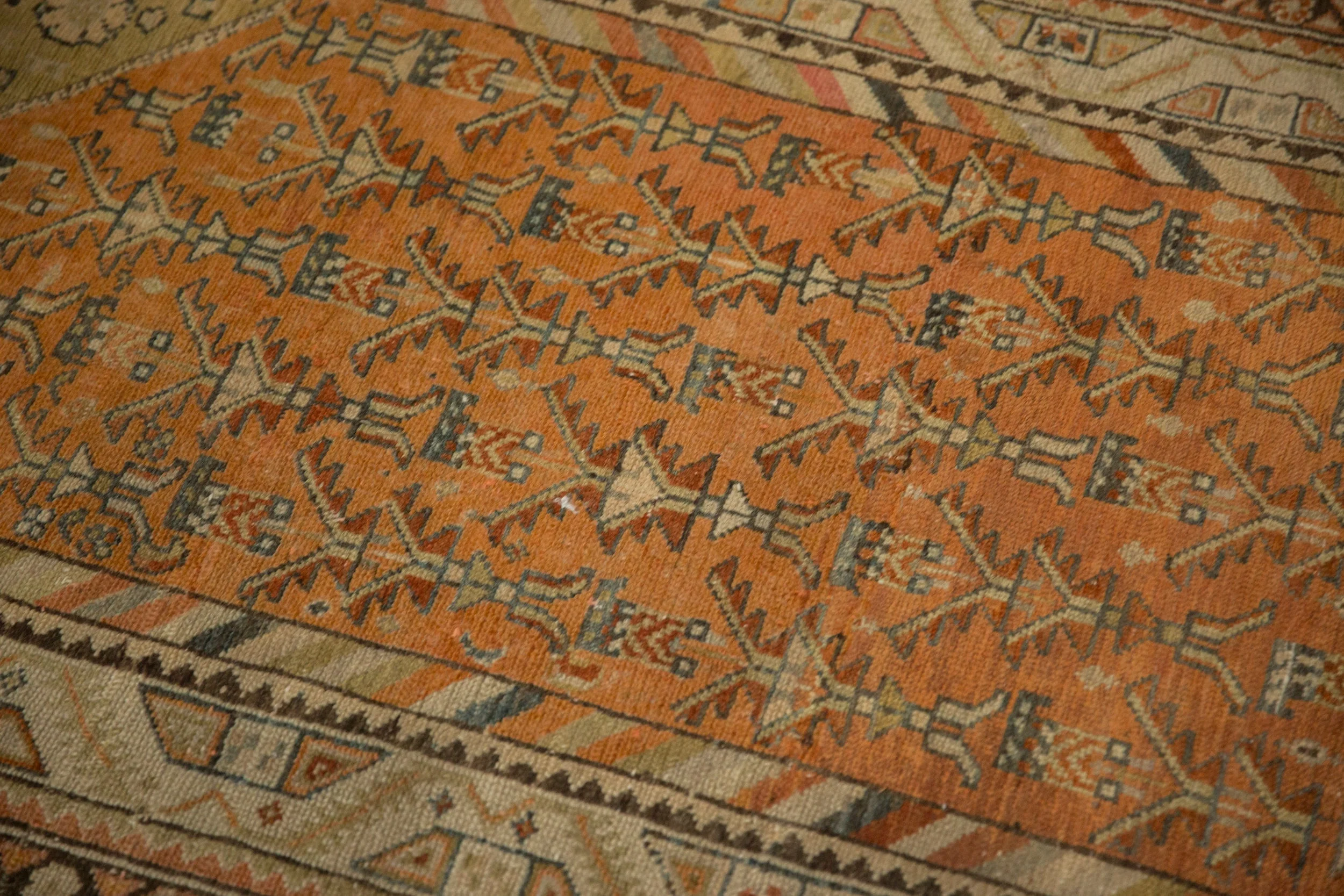 3x13.5 Vintage Distressed Malayer Rug Runner - Image 7