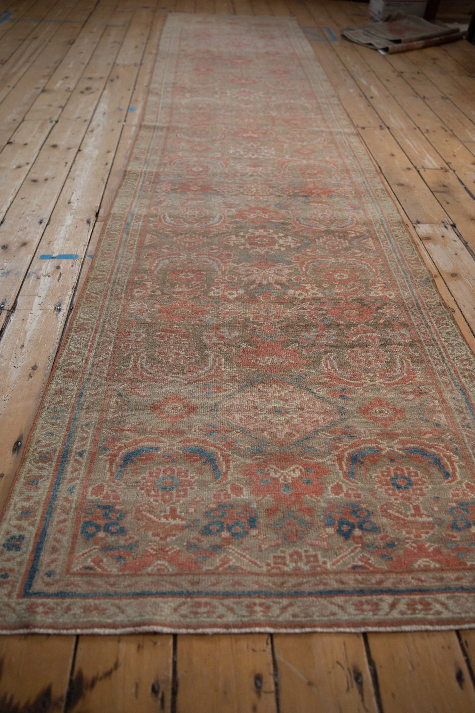 3x13 Vintage Distressed Hamadan Rug Runner - Image 7