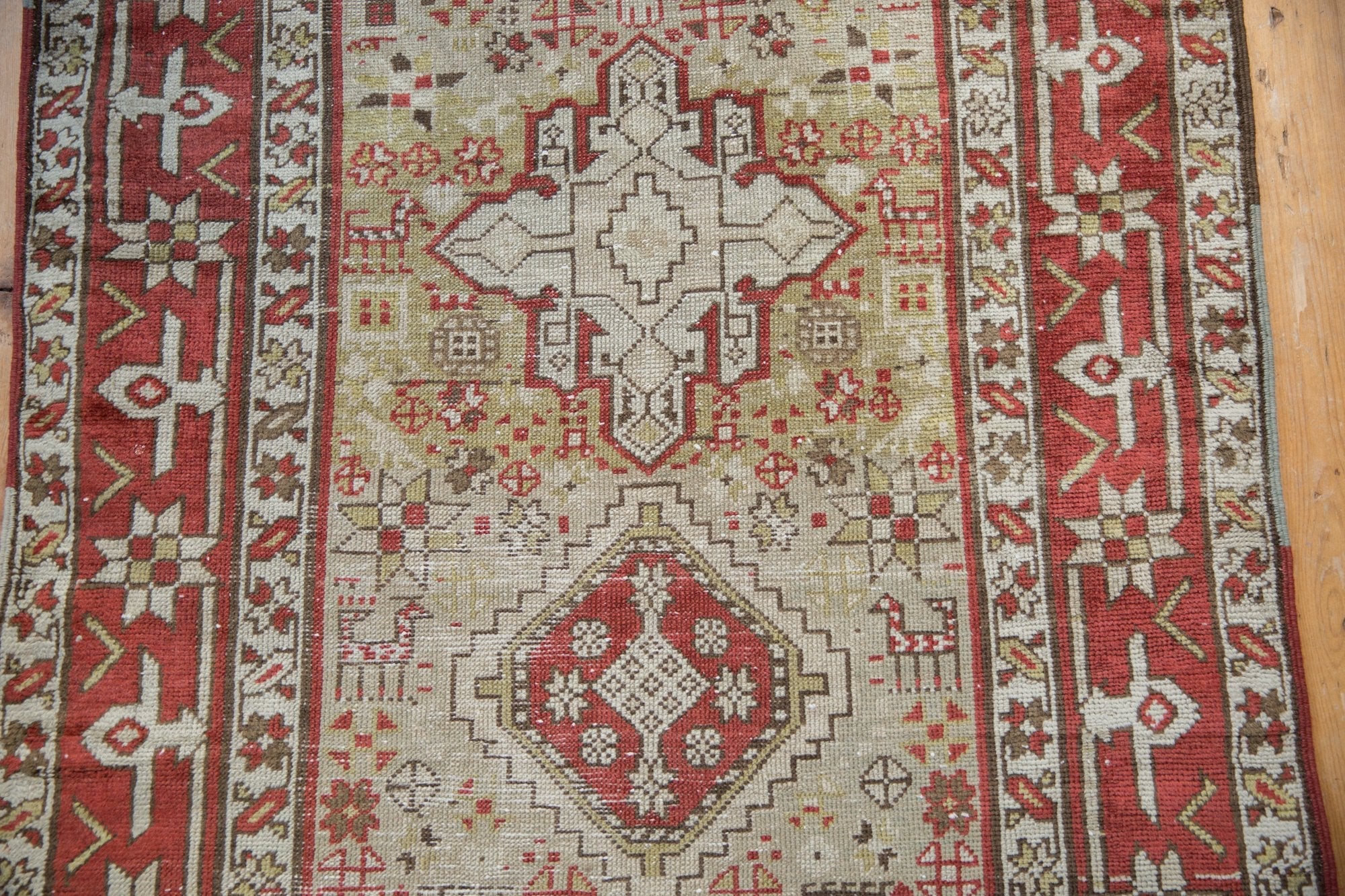 3x13 Vintage Distressed Karaja Rug Runner - Image 12