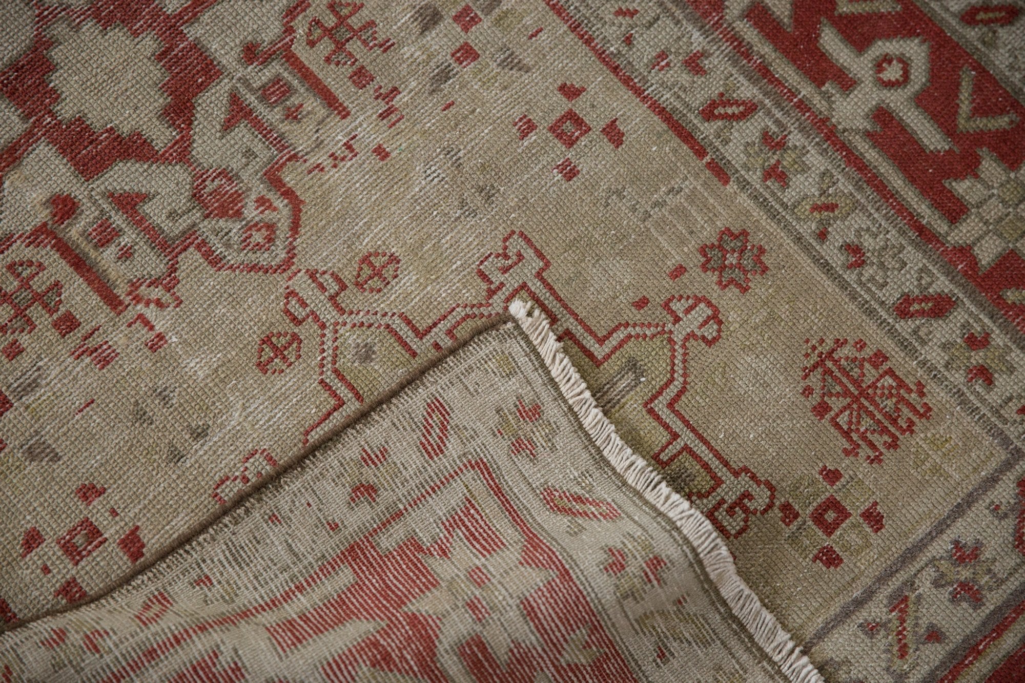 3x13 Vintage Distressed Karaja Rug Runner - Image 13