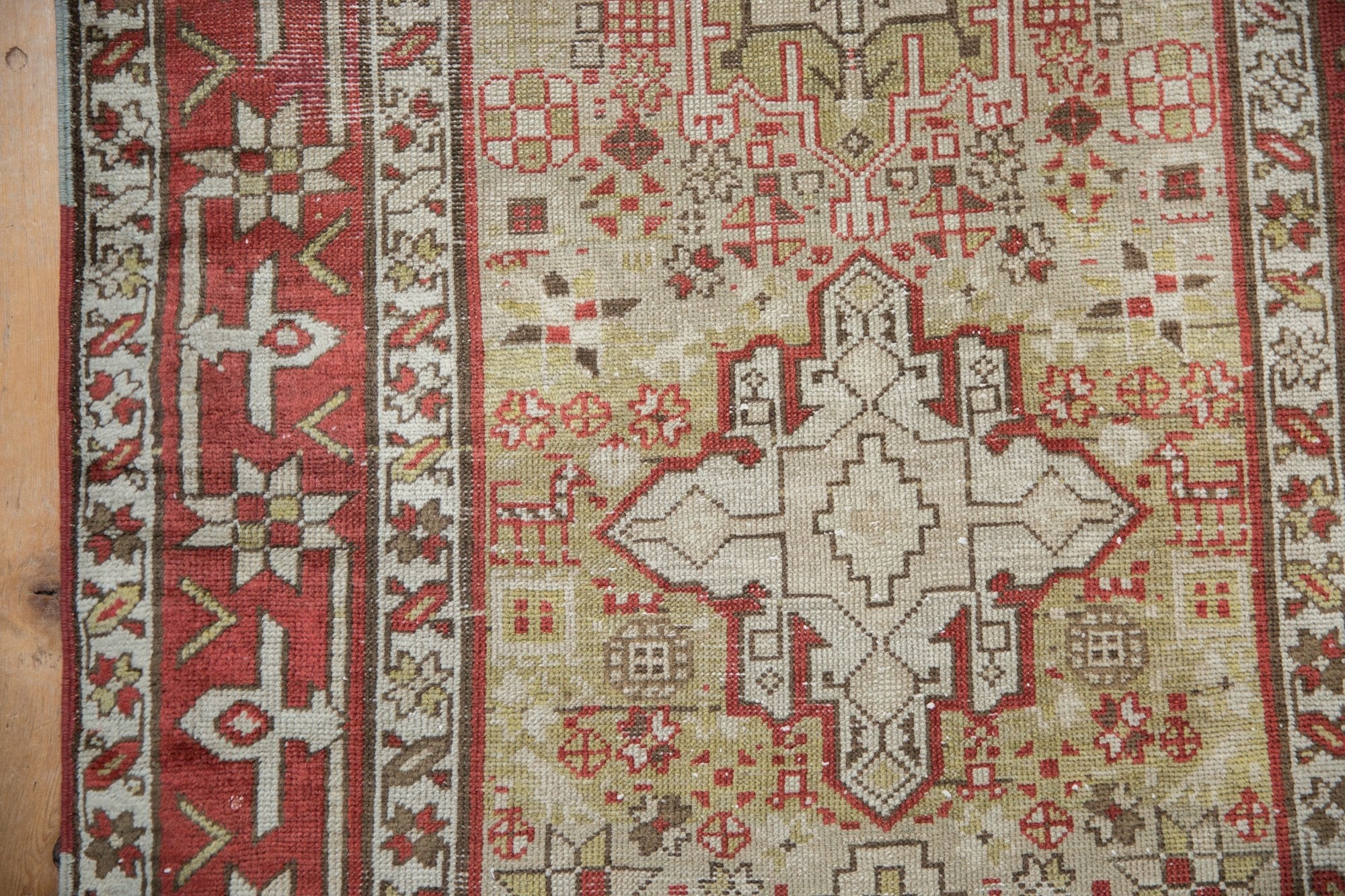 3x13 Vintage Distressed Karaja Rug Runner - Image 3