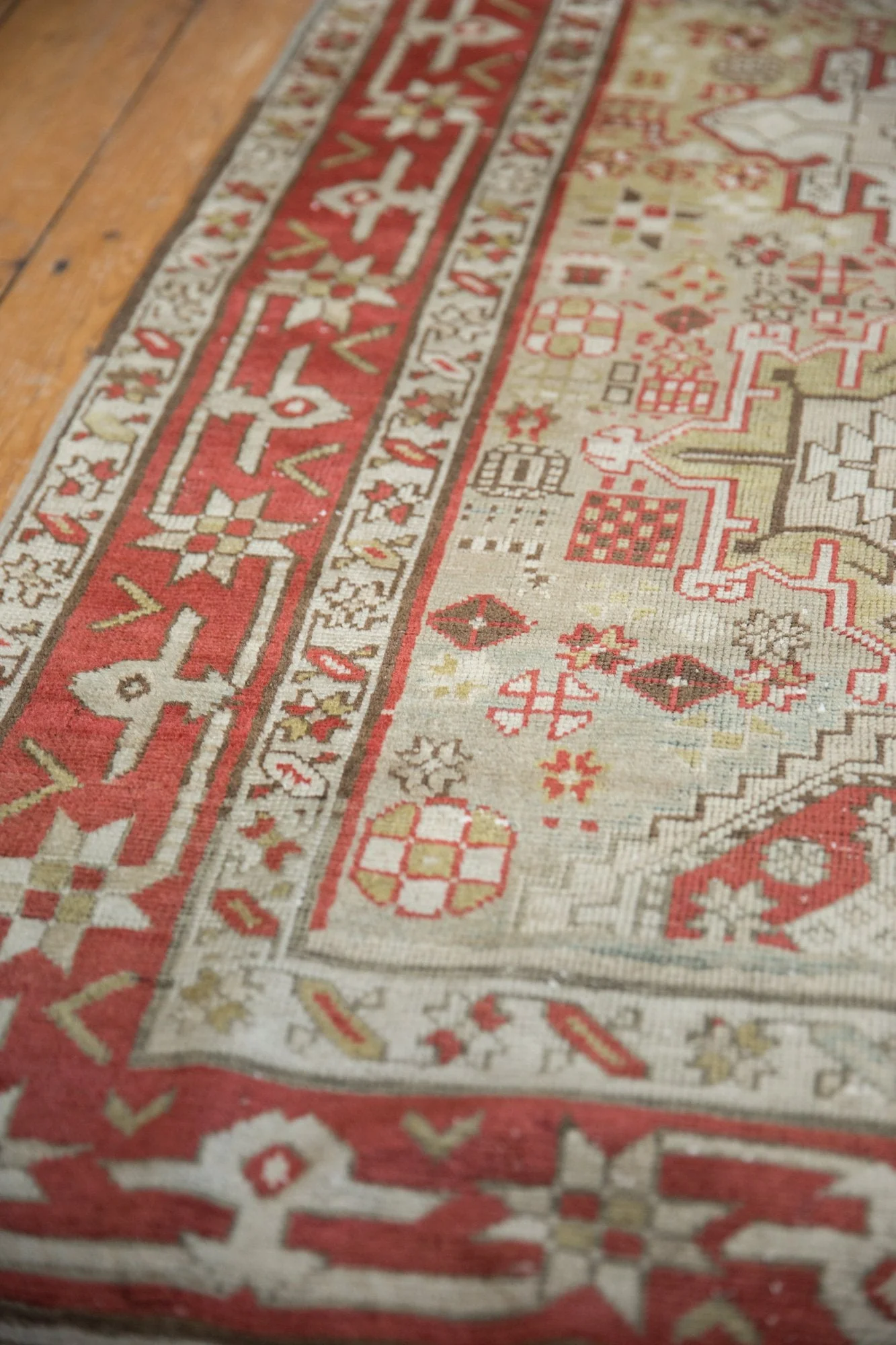3x13 Vintage Distressed Karaja Rug Runner - Image 6