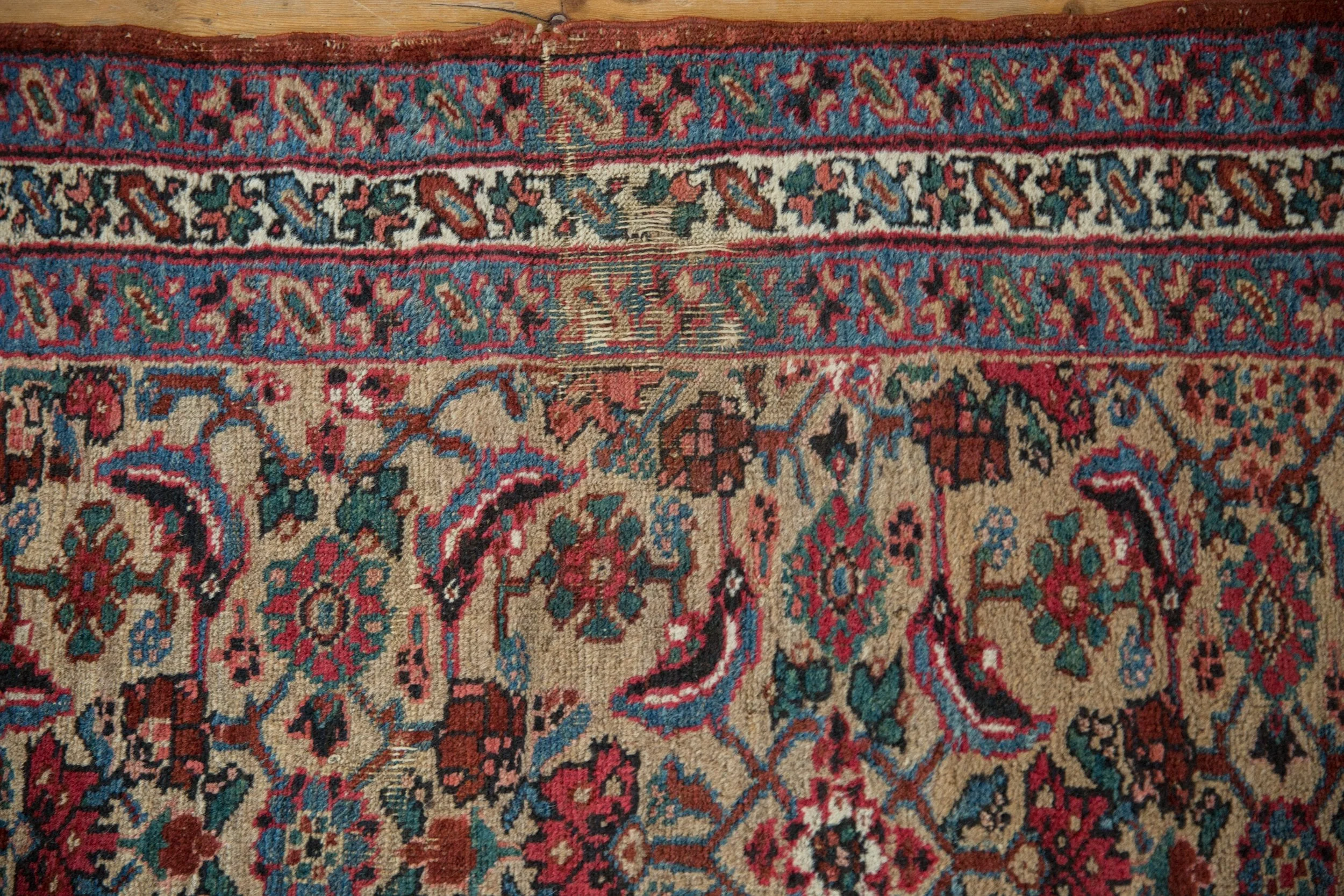 3x14.5 Antique Bijar Rug Runner - Image 10