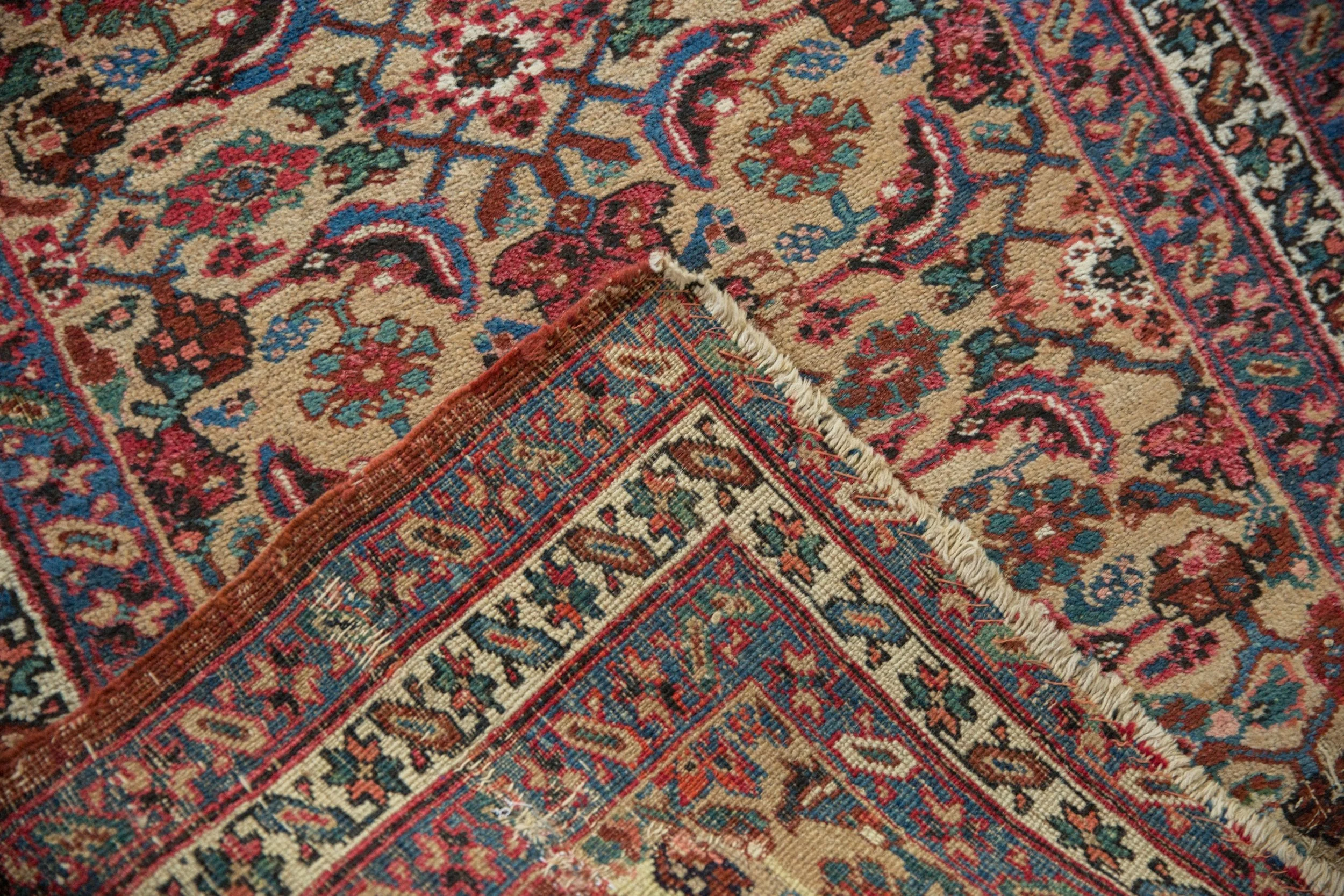 3x14.5 Antique Bijar Rug Runner - Image 11