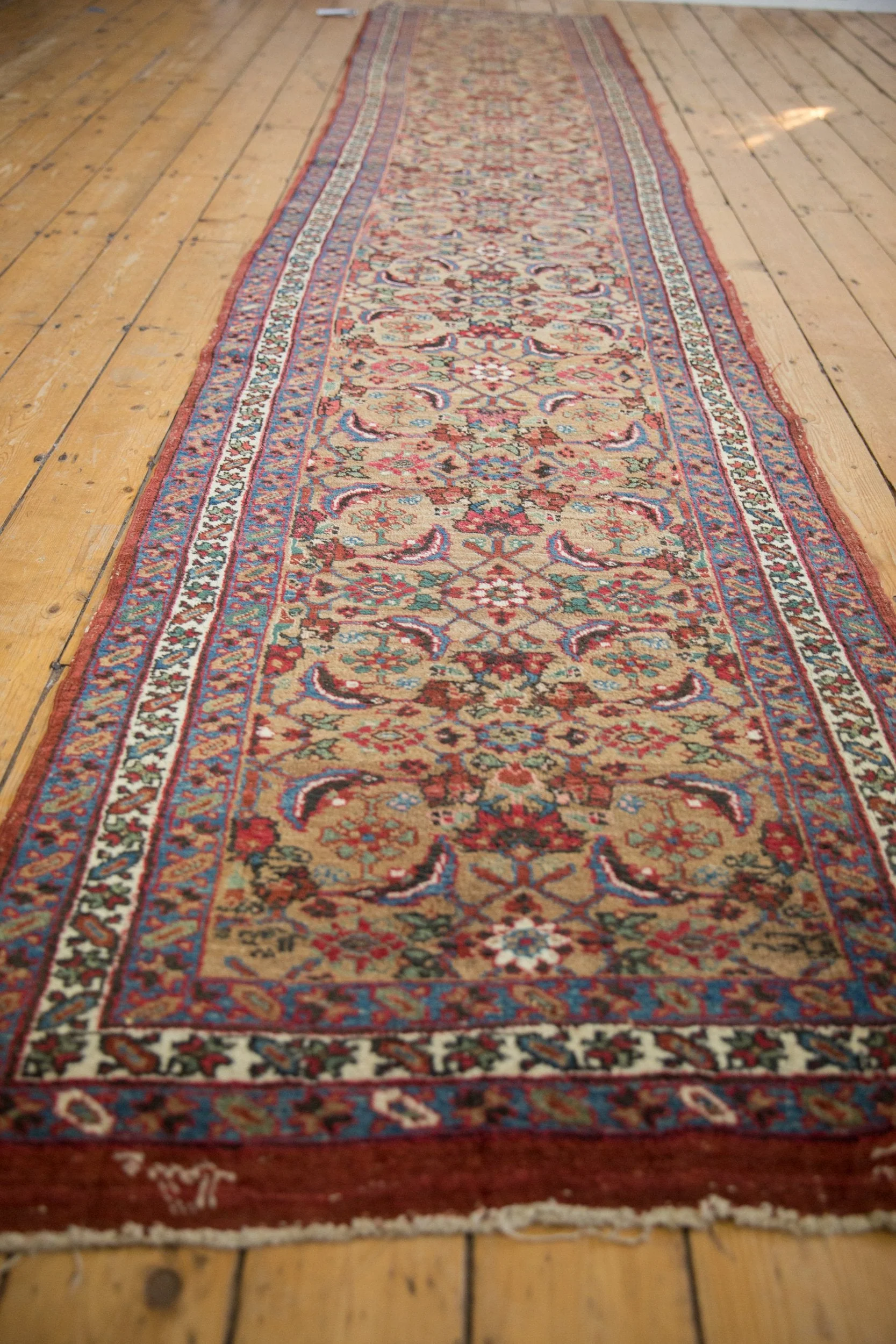 3x14.5 Antique Bijar Rug Runner - Image 5