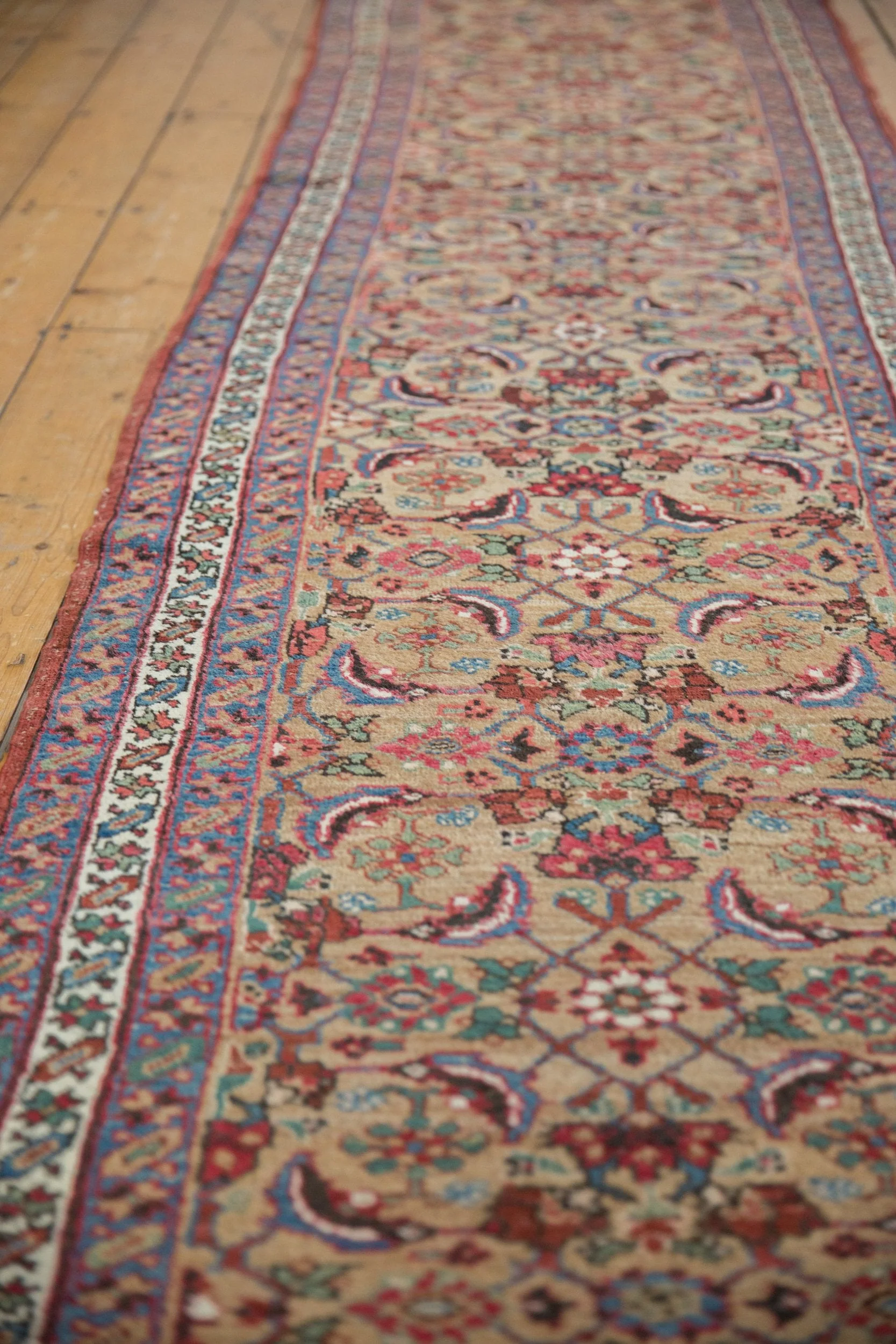 3x14.5 Antique Bijar Rug Runner - Image 6