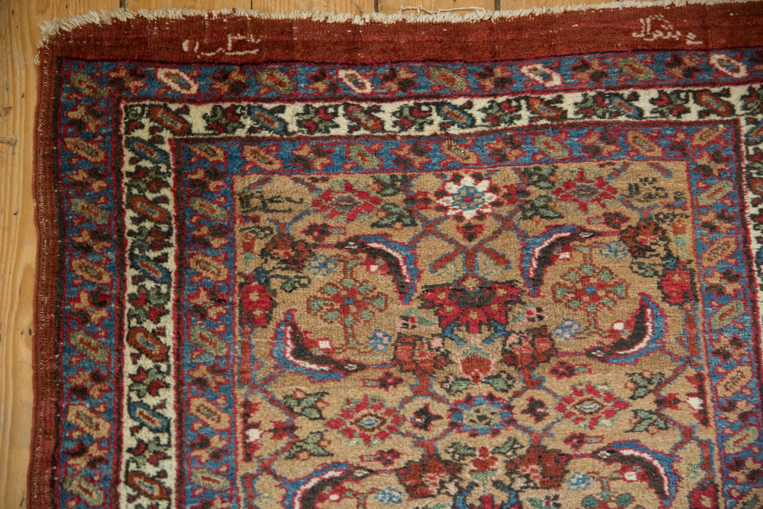 3x14.5 Antique Bijar Rug Runner - Image 9