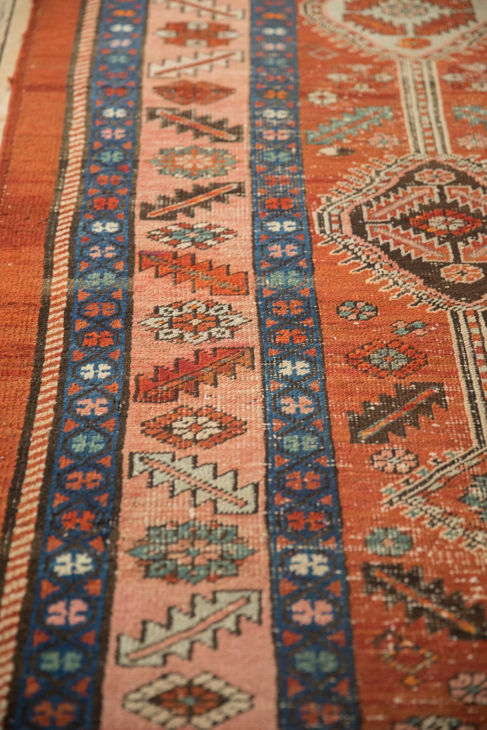 3x14.5 Antique Heriz Rug Runner - Image 5