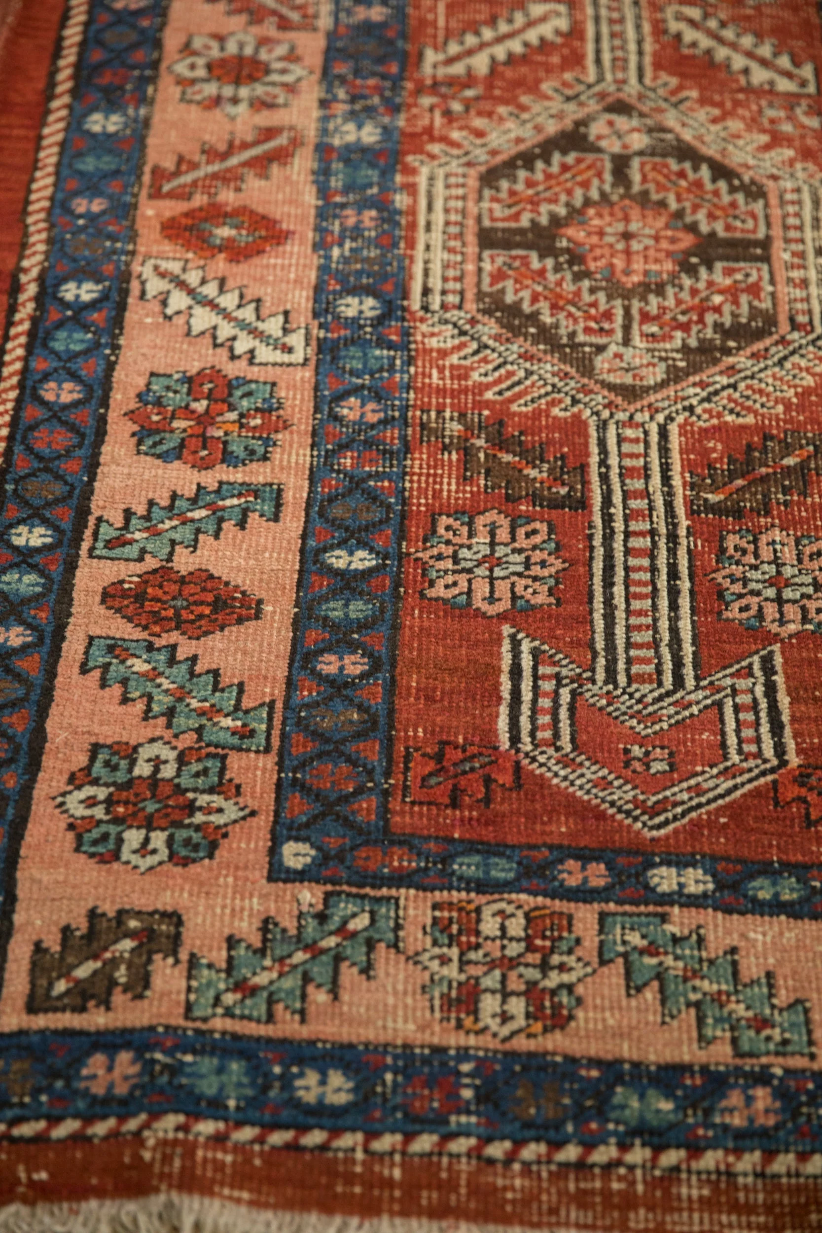 3x14.5 Antique Heriz Rug Runner - Image 9